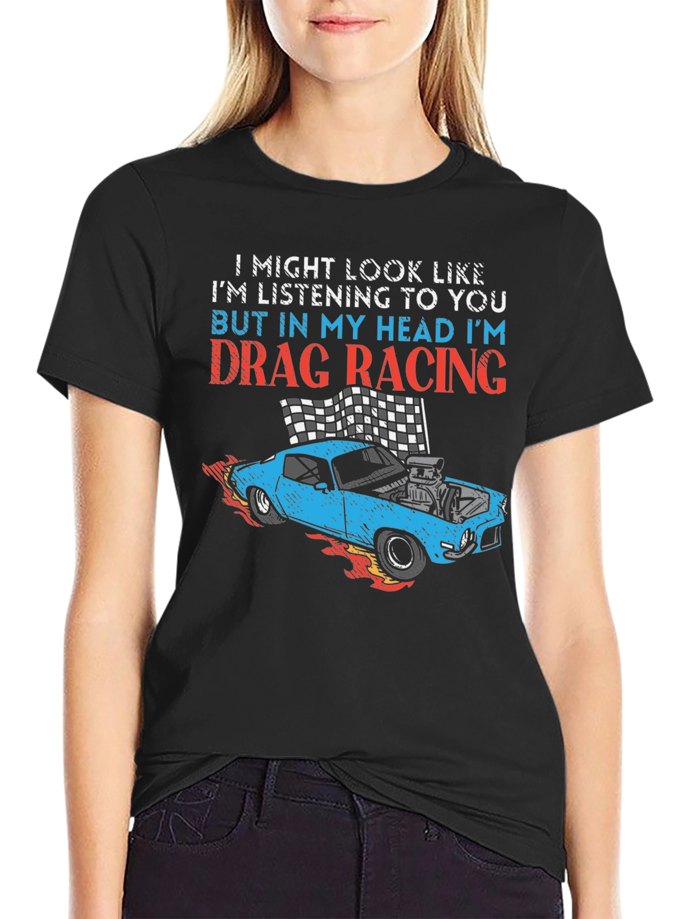 Drag Racing Mind T-Shirt - Funny Car Enthusiast Tee