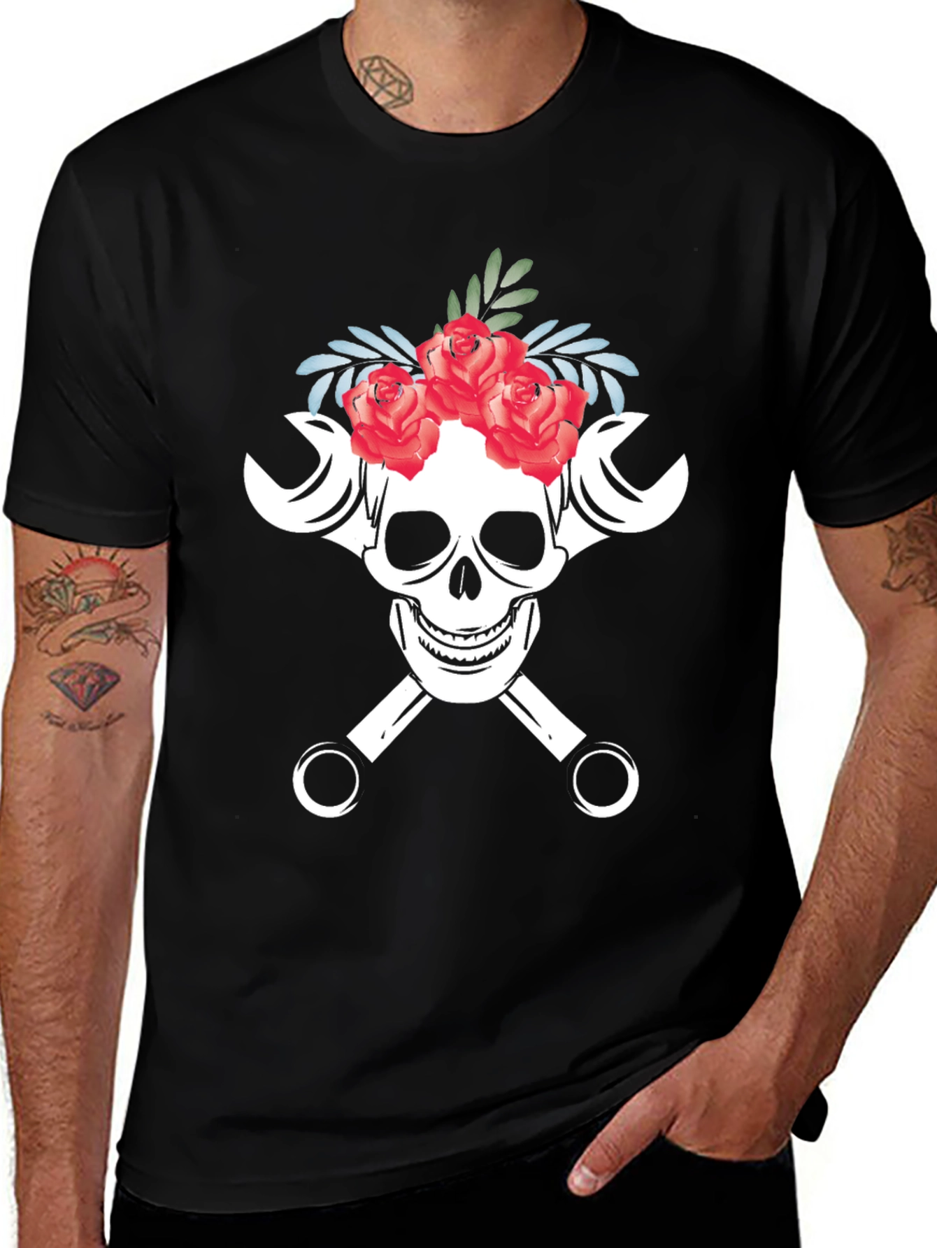 Skull & Wrenches Graphic Tee