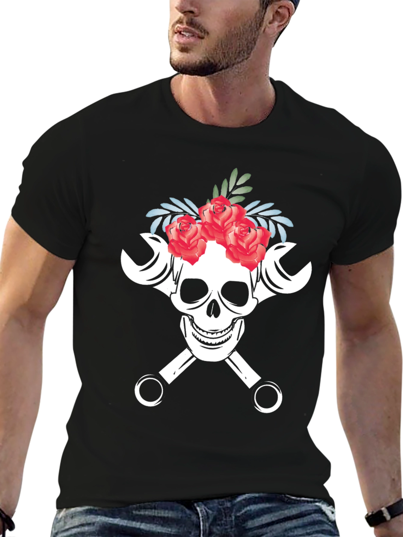 Skull & Wrenches Graphic Tee