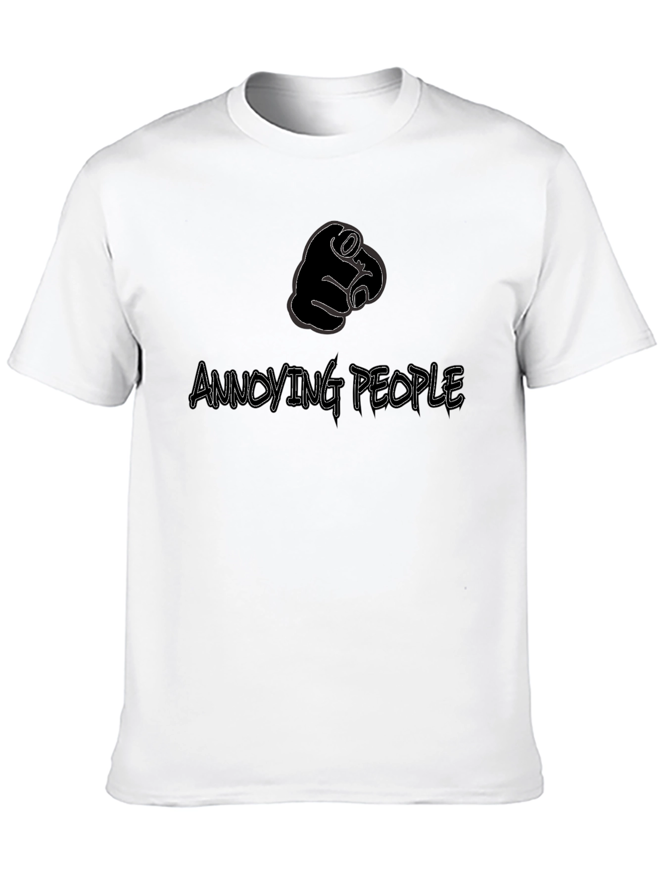 Annoying People Pointing Finger Graphic Tee