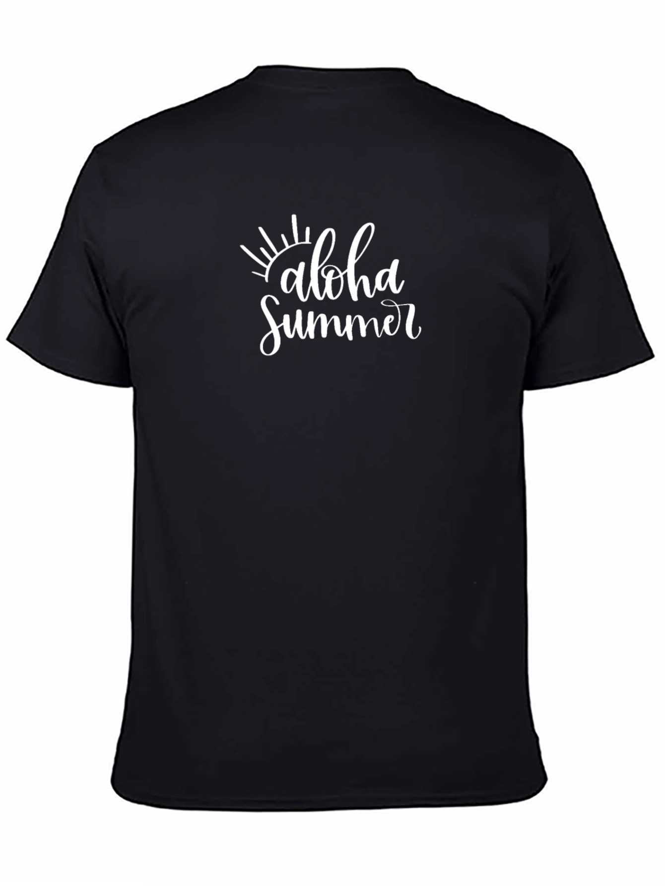 Aloha Summer Black T-Shirt