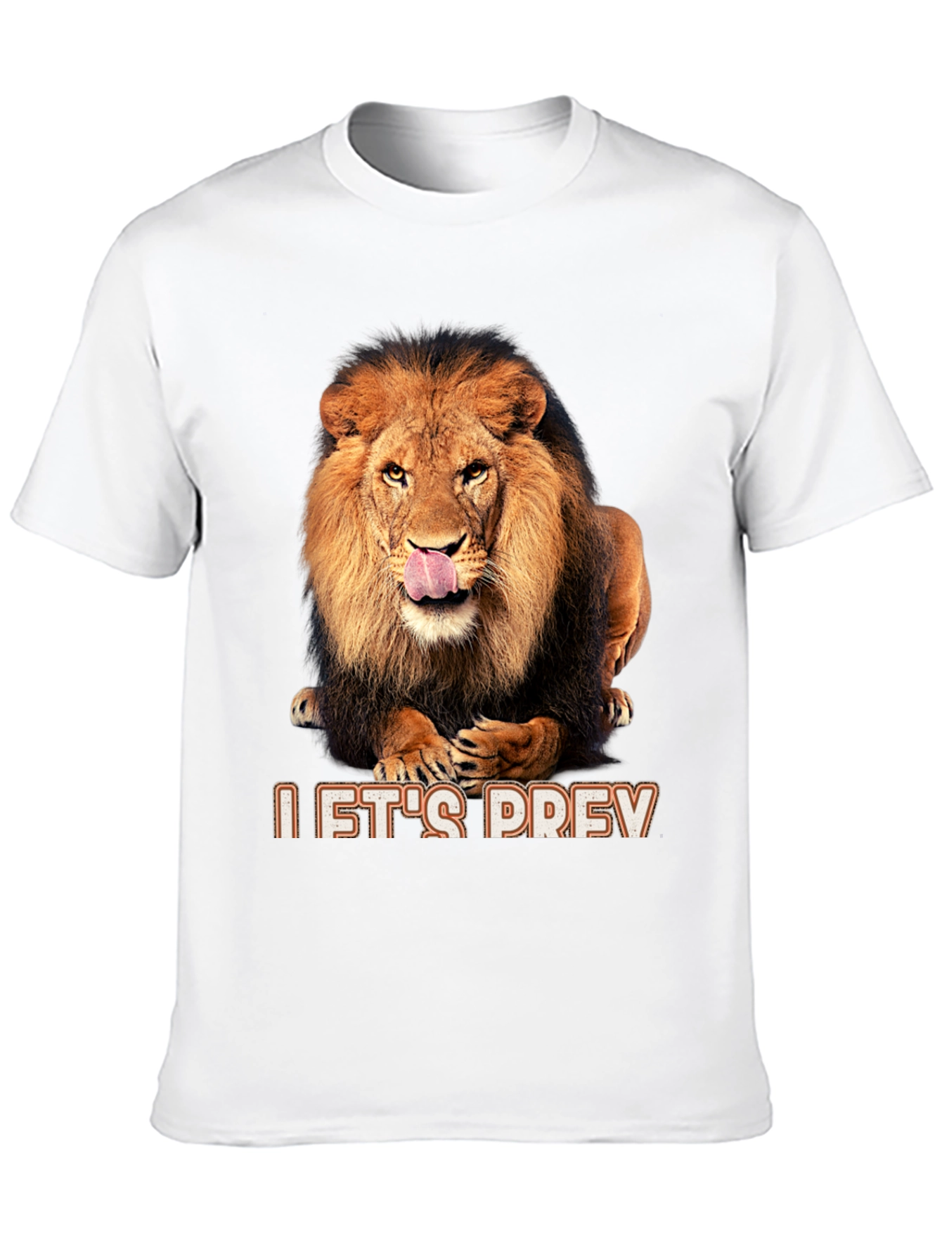 Lion Graphic Black T-Shirt - Lets Prey