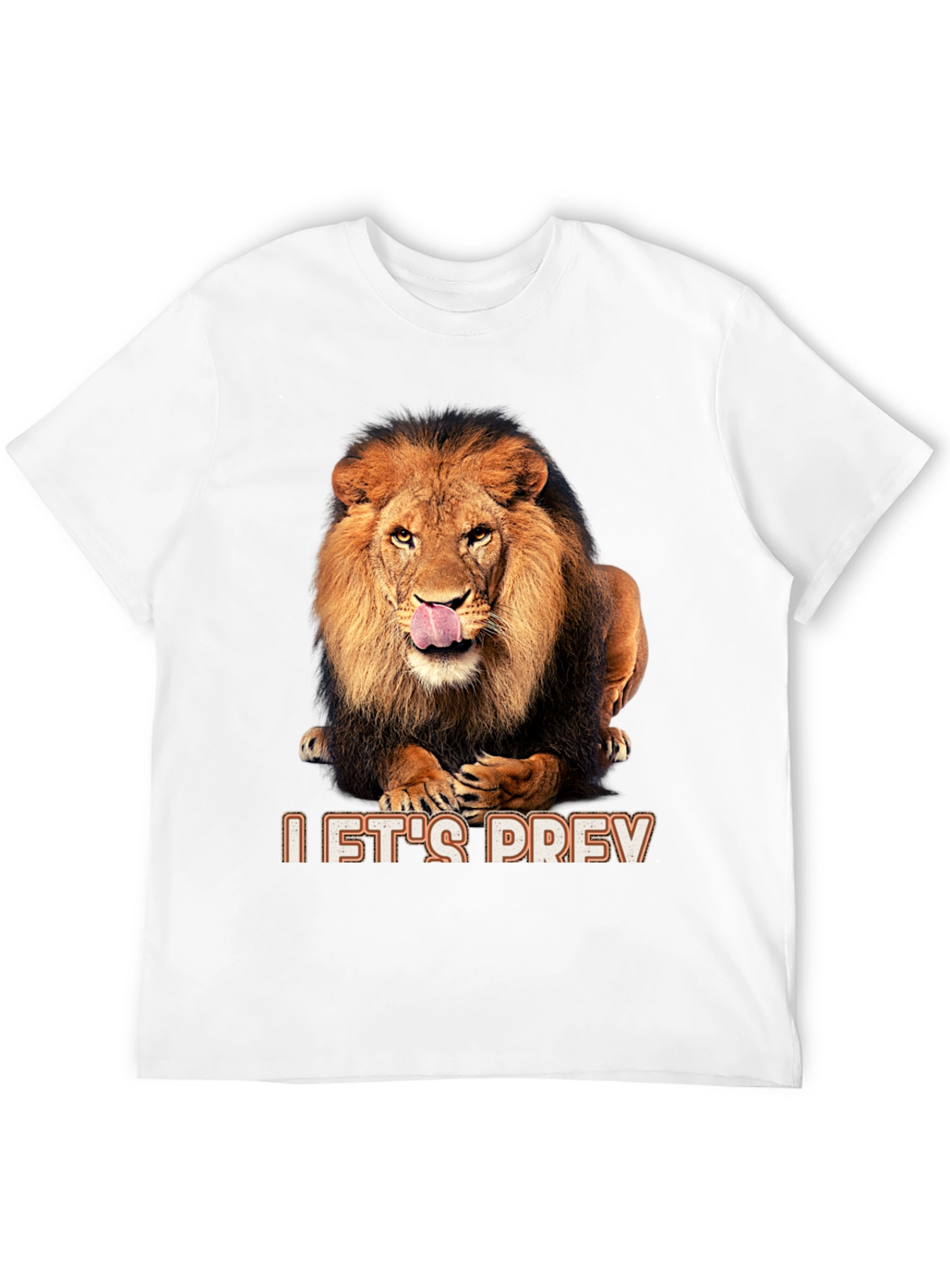 Lion Graphic Black T-Shirt - Lets Prey