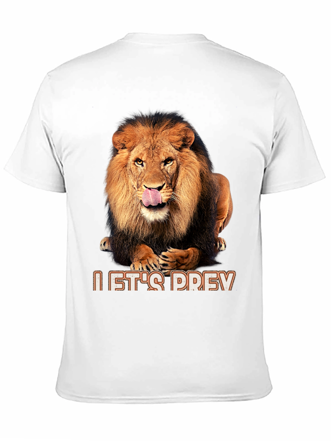 Lion Graphic Black T-Shirt - Lets Prey