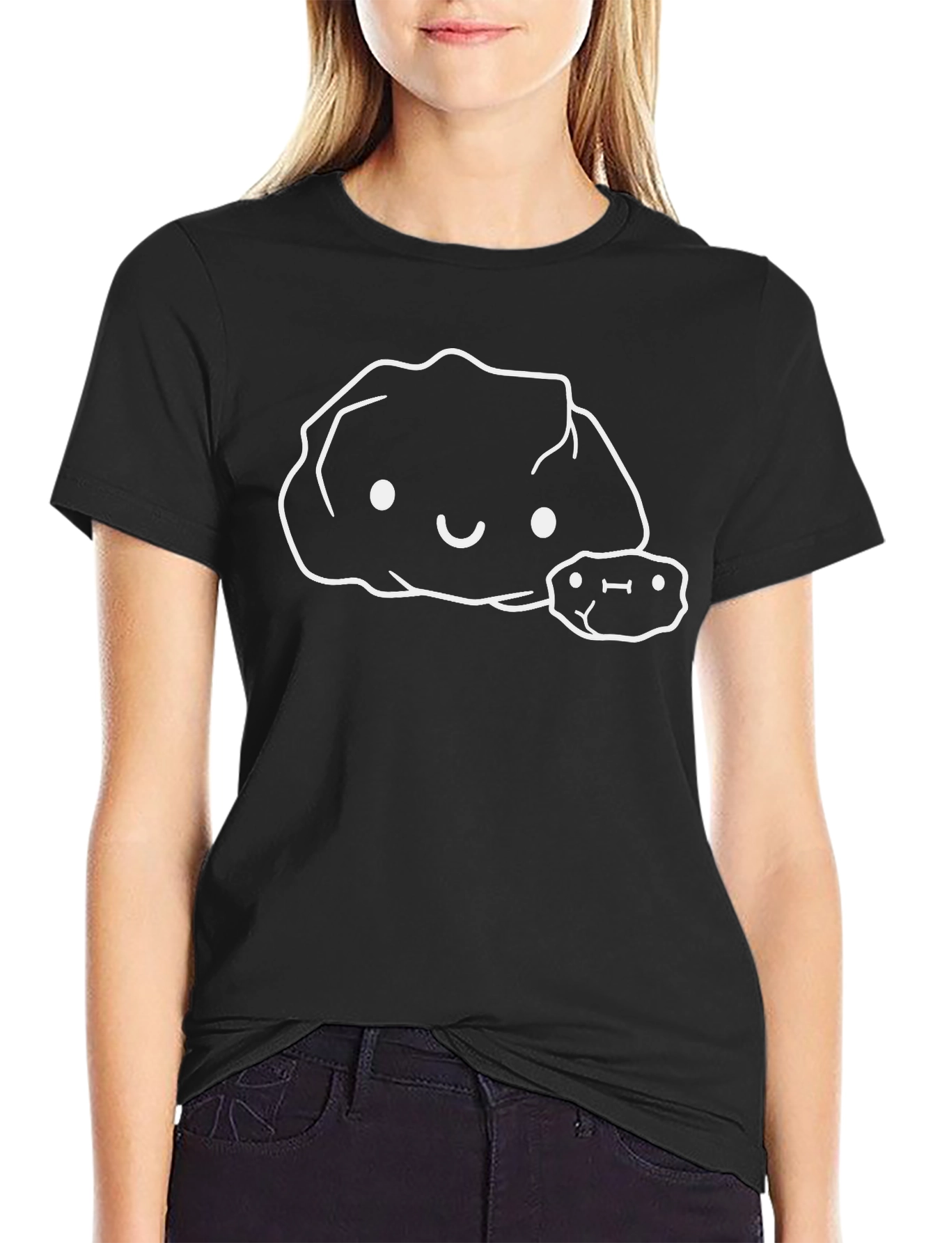 Cute Rock Family Black T-Shirt