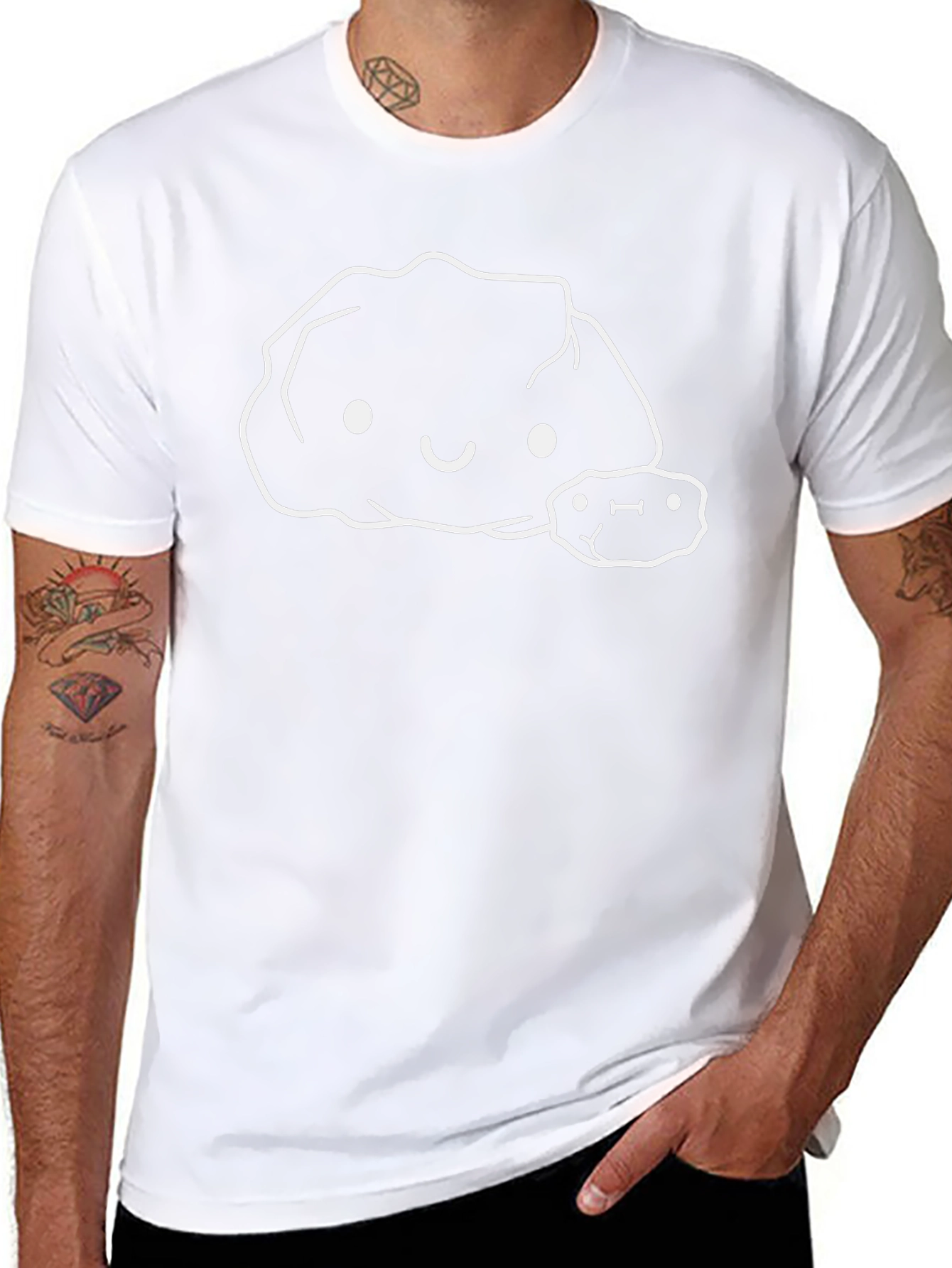 Cute Rock Family Black T-Shirt