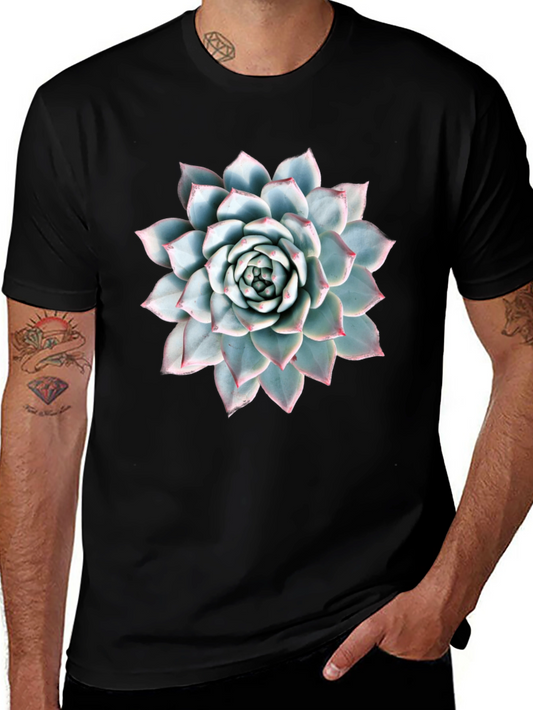 Succulent Plant Graphic Tee - Modern Nature Lover Shirt