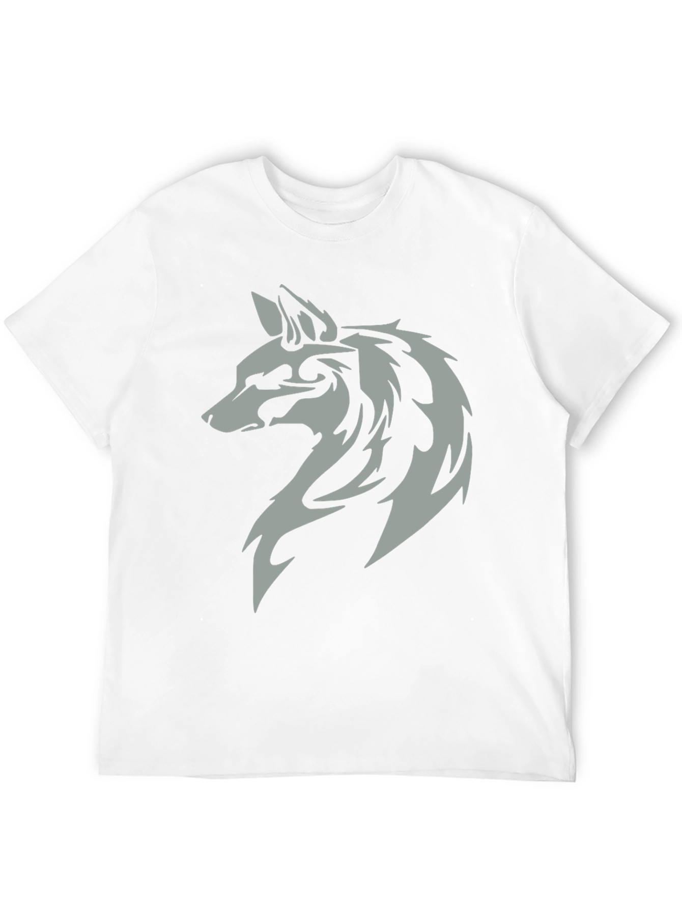 Wolf Head Graphic Black T-Shirt