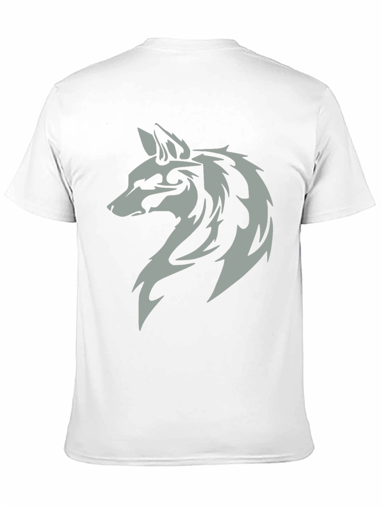 Wolf Head Graphic Black T-Shirt