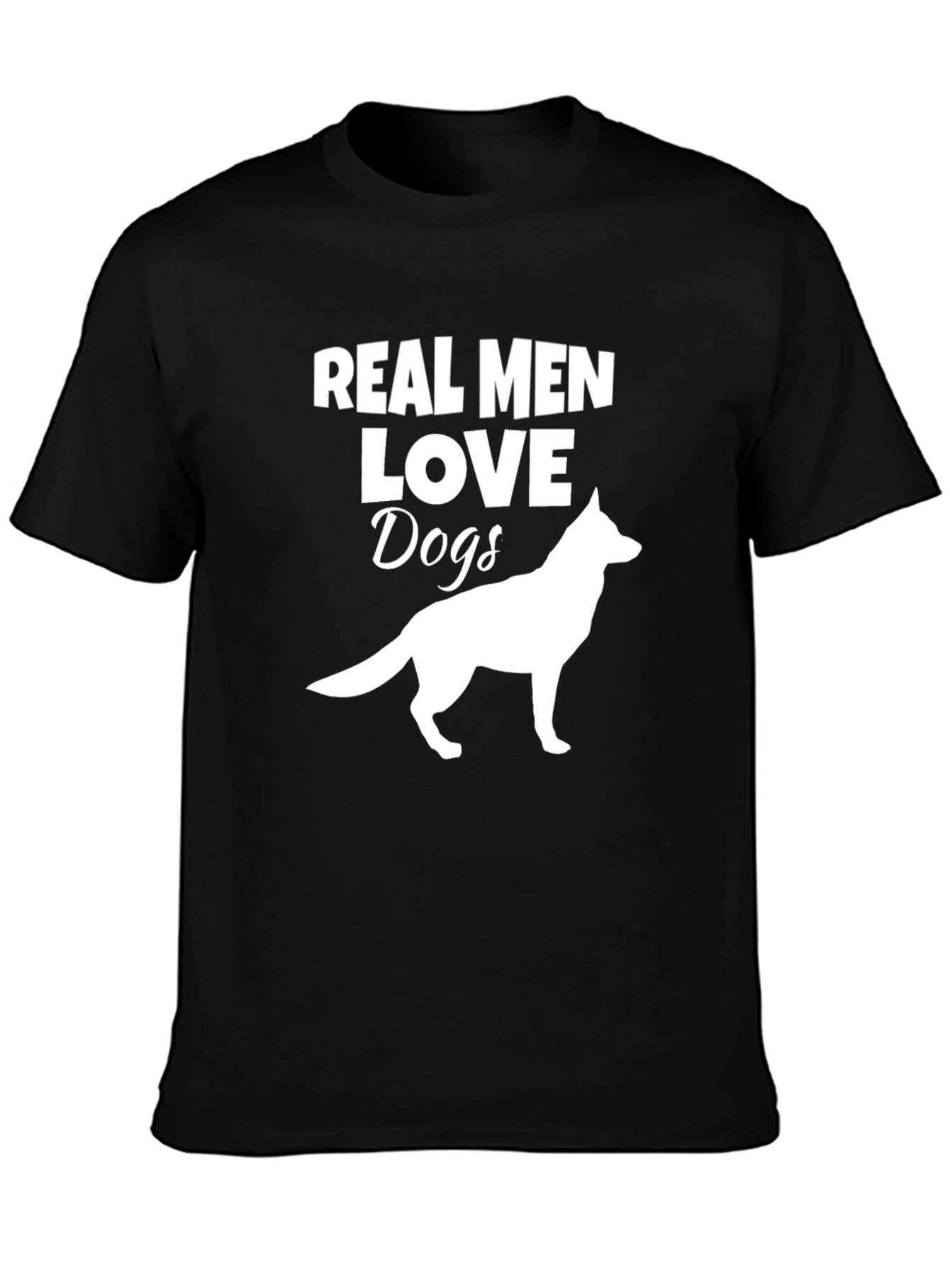 Real Men Love Dogs T-Shirt - Dog Lover Gift