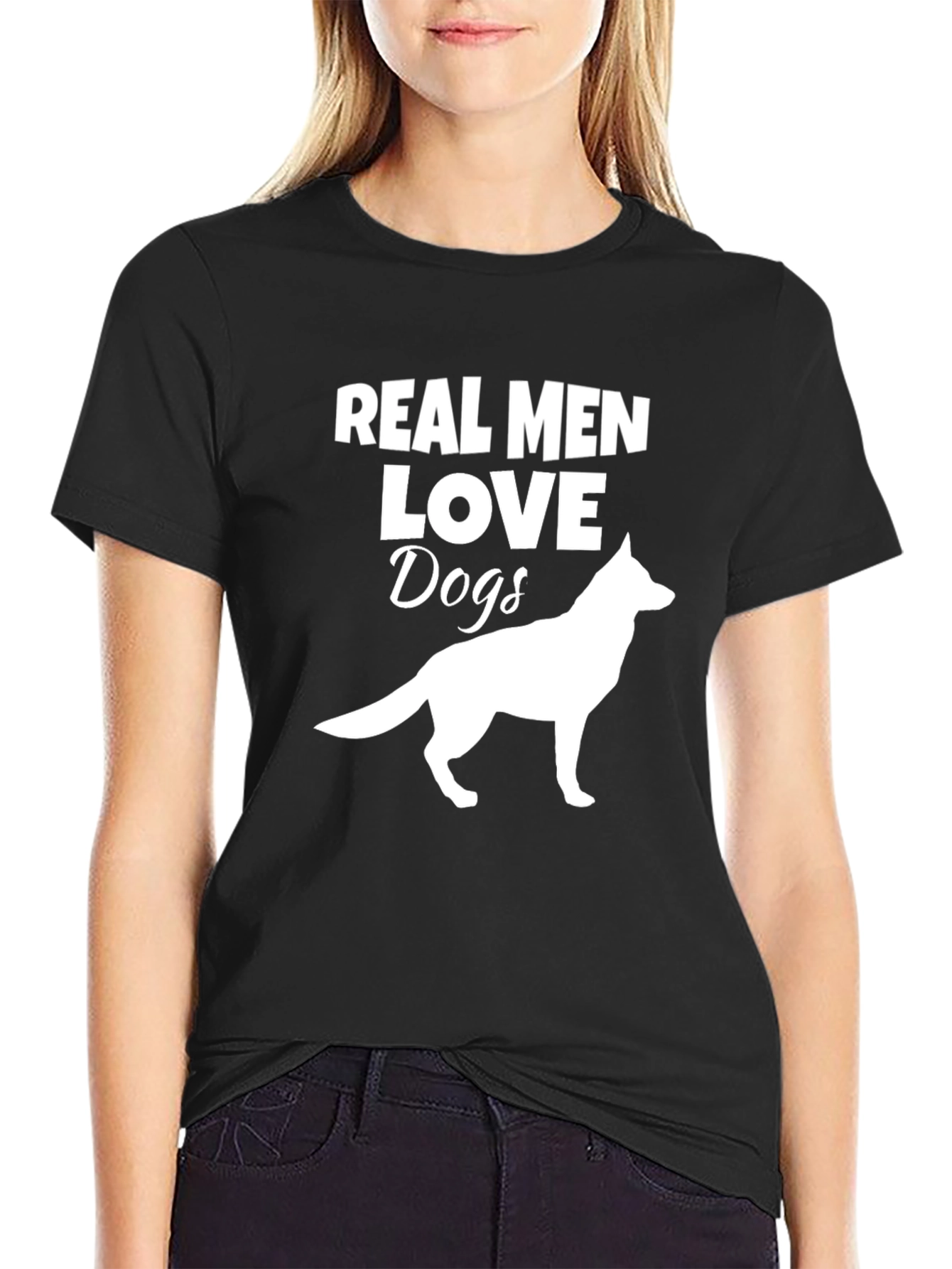 Real Men Love Dogs T-Shirt - Dog Lover Gift