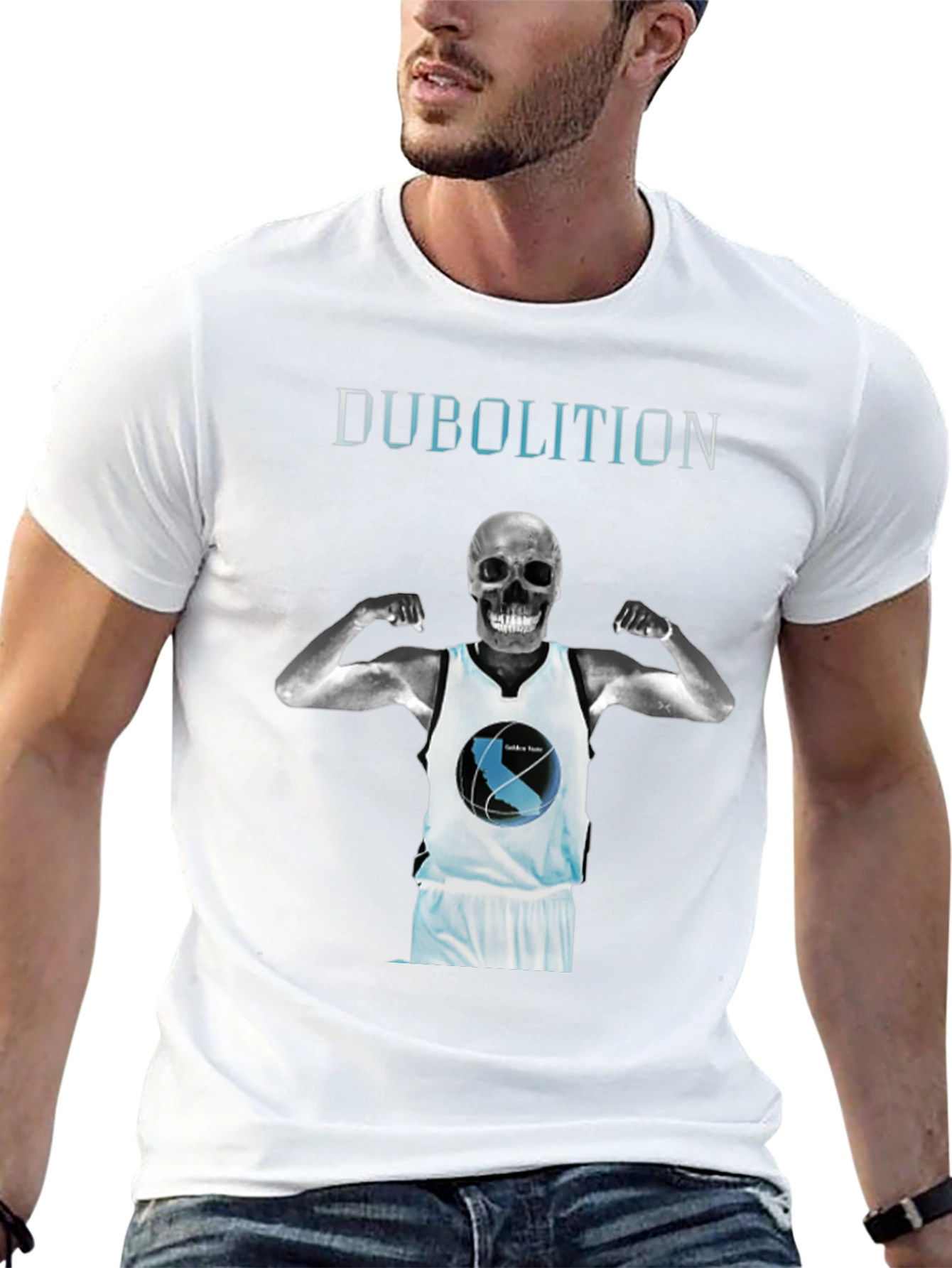 Dubolition Skull Basketball Graphic Tee