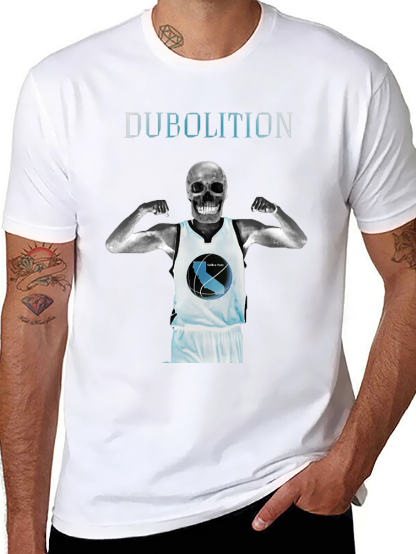 Dubolition Skull Basketball Graphic Tee