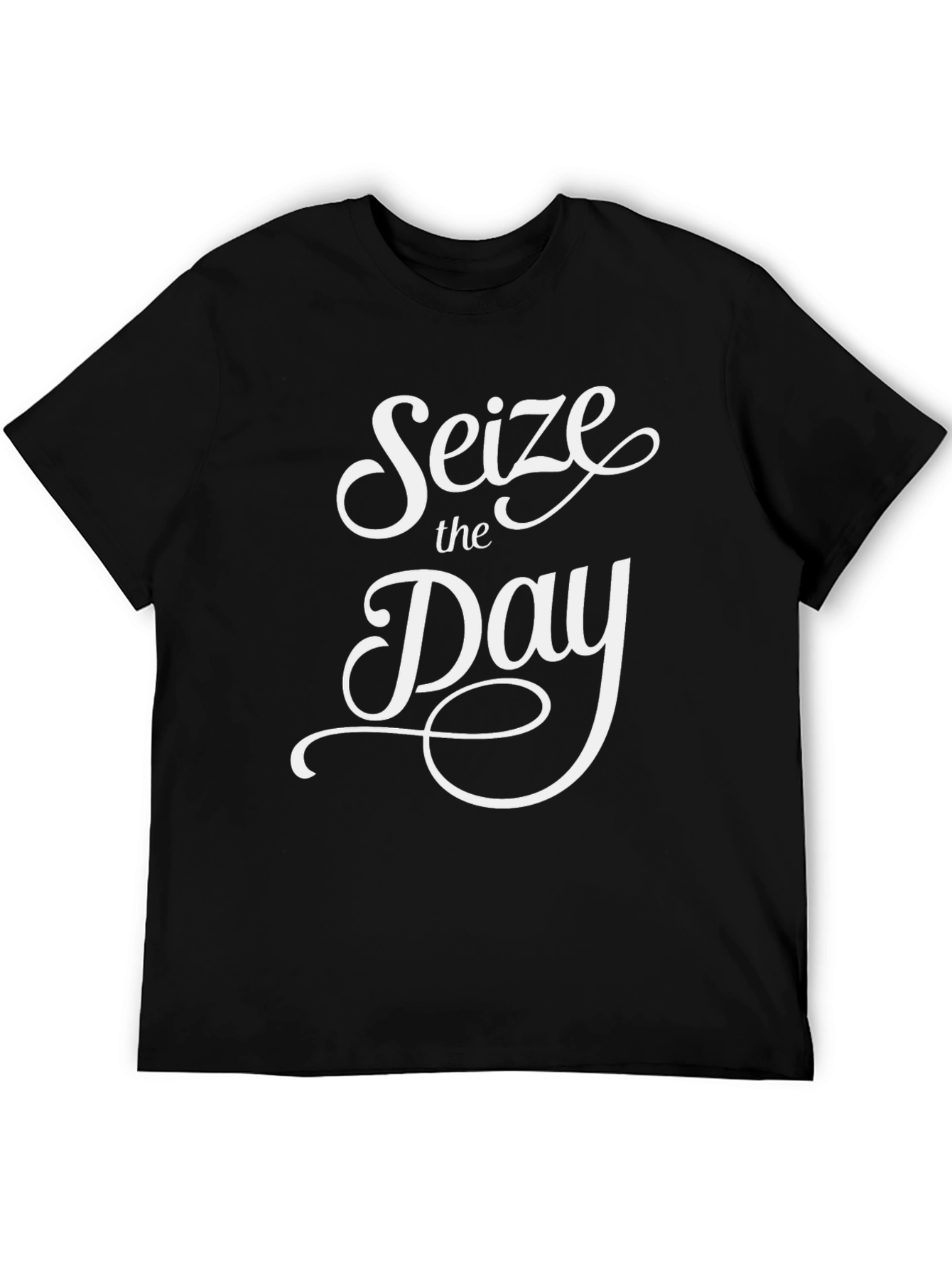 Seize the Day Black Graphic Tee