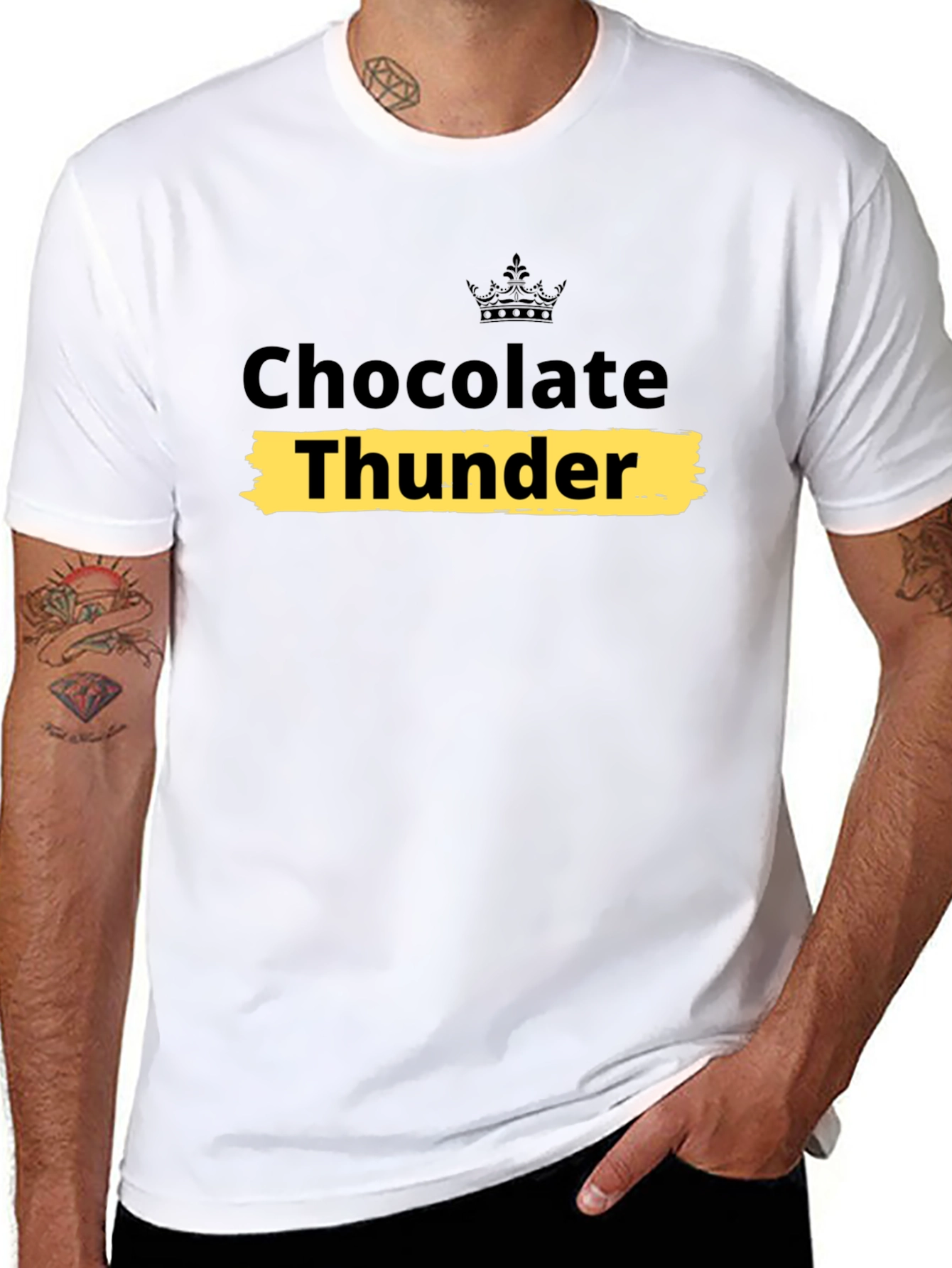 Chocolate Thunder Graphic Tee - Soft Cotton Blend