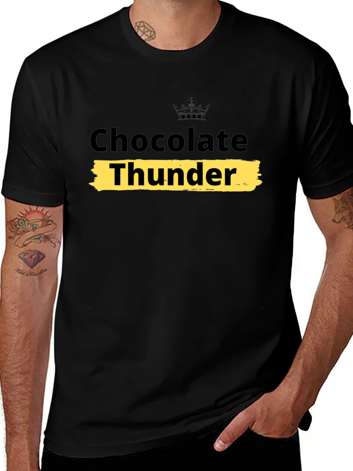 Chocolate Thunder Graphic Tee - Soft Cotton Blend