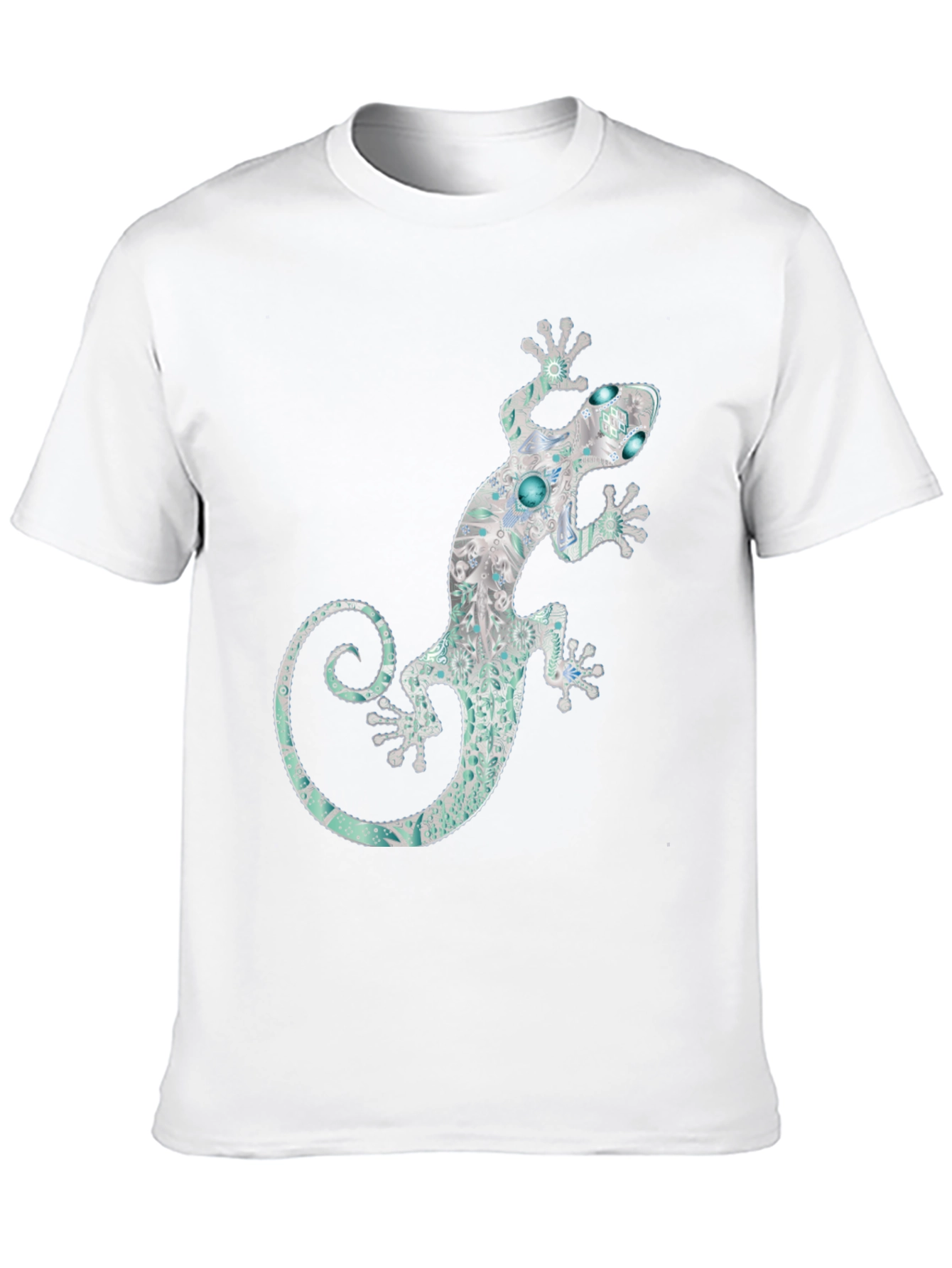 Lizard Graphic Black T-Shirt - Unique Design