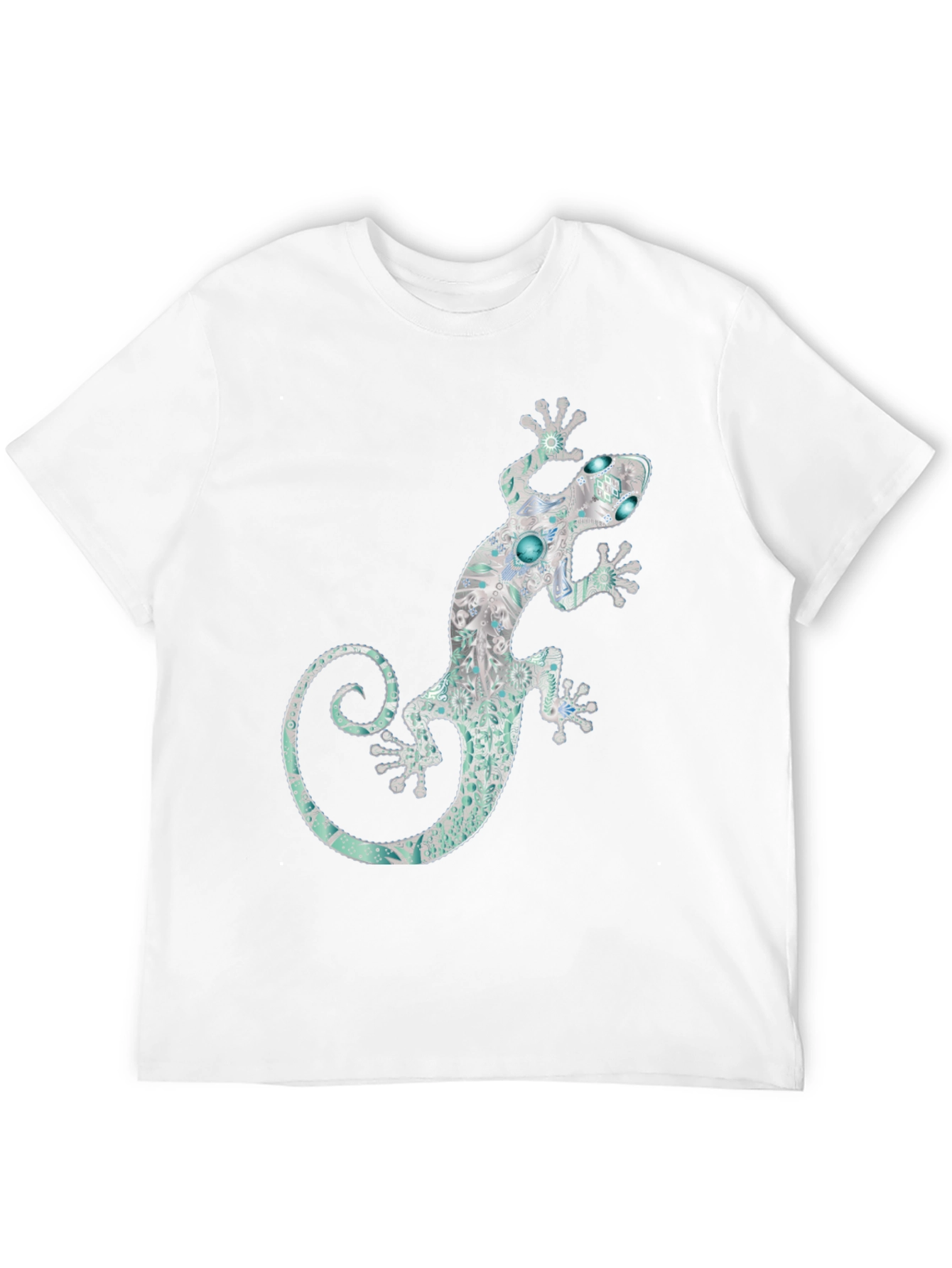 Lizard Graphic Black T-Shirt - Unique Design