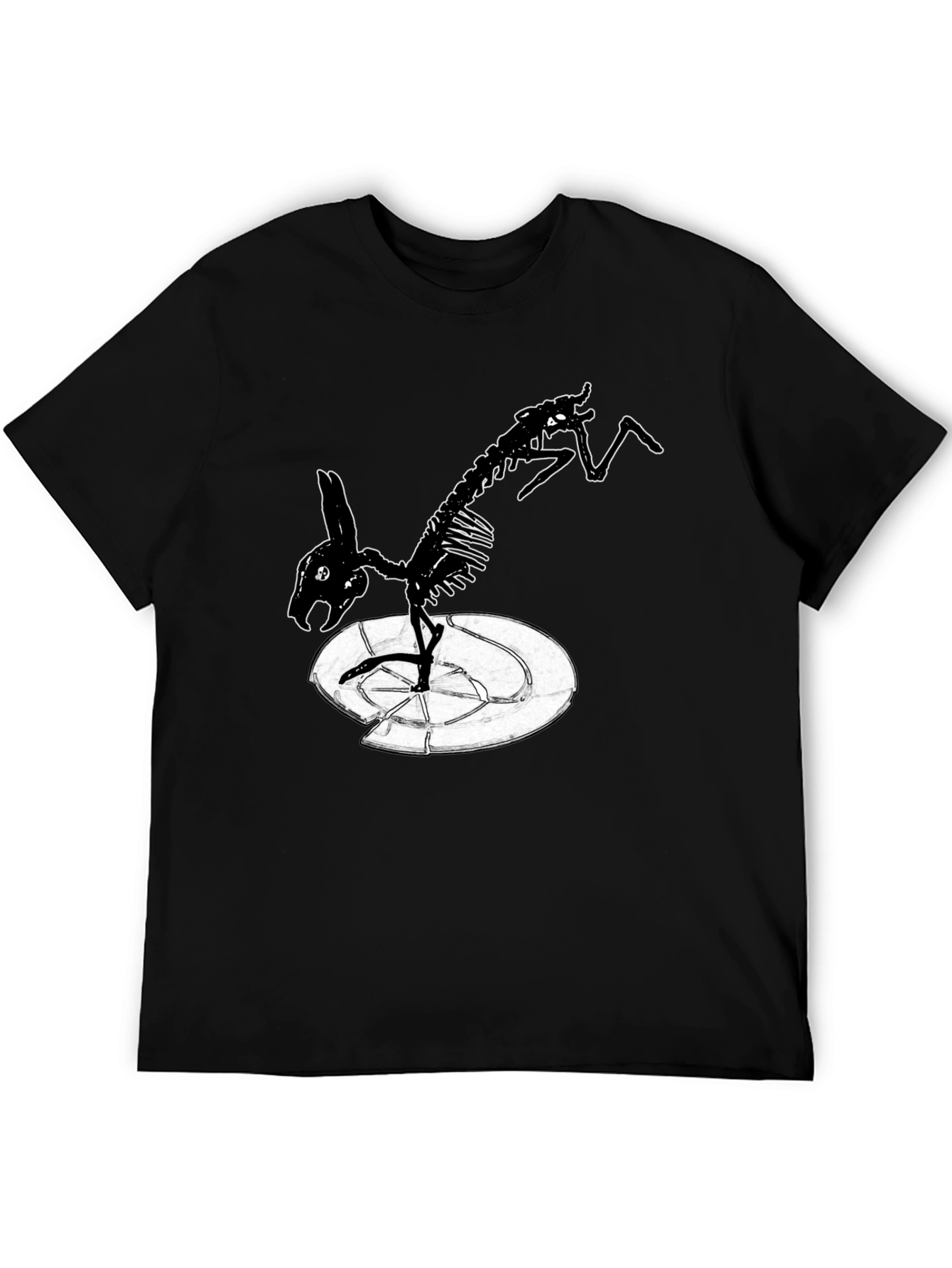 Skeleton Rabbit T-Shirt - Edgy Graphic Tee