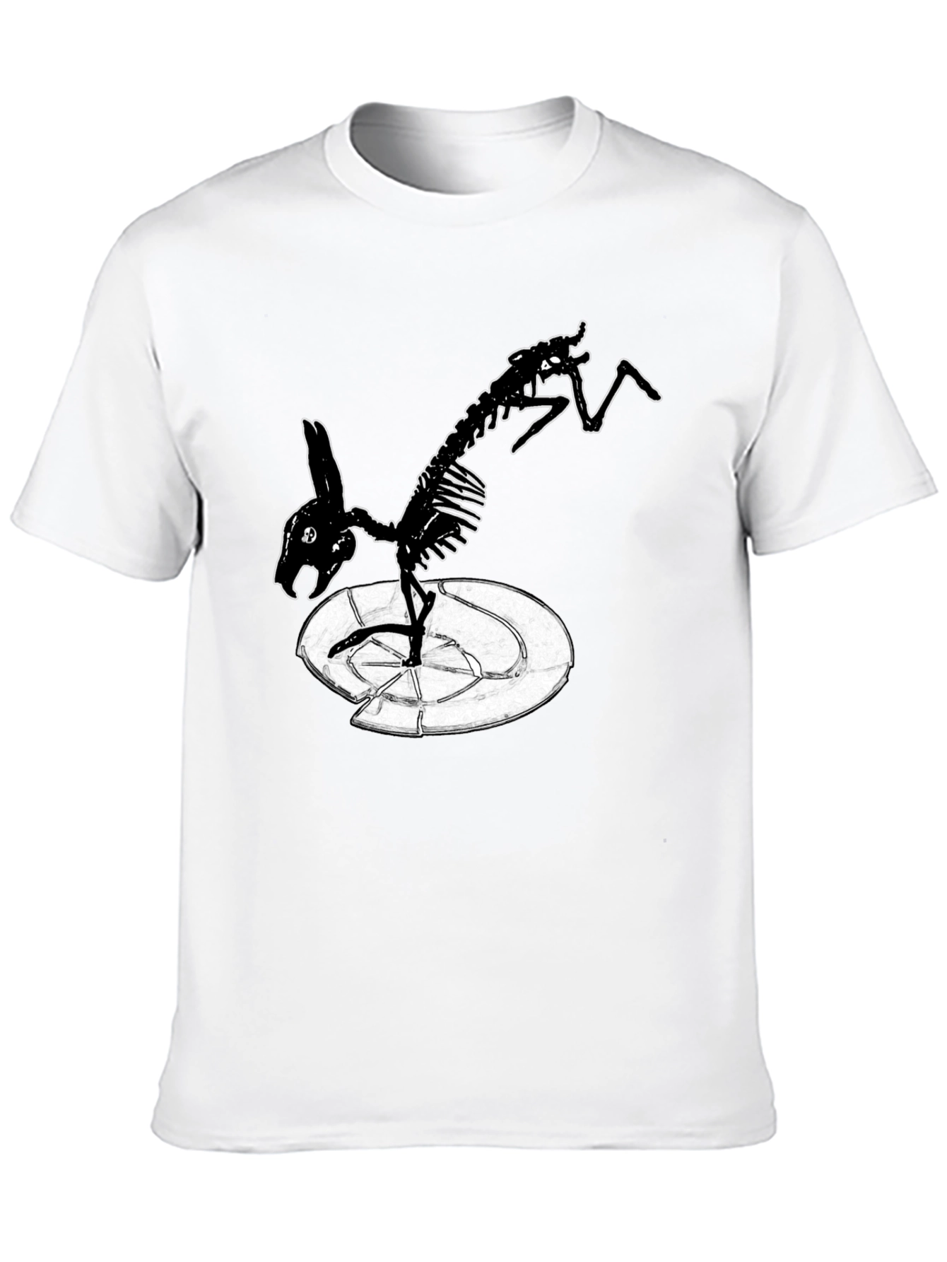 Skeleton Rabbit T-Shirt - Edgy Graphic Tee
