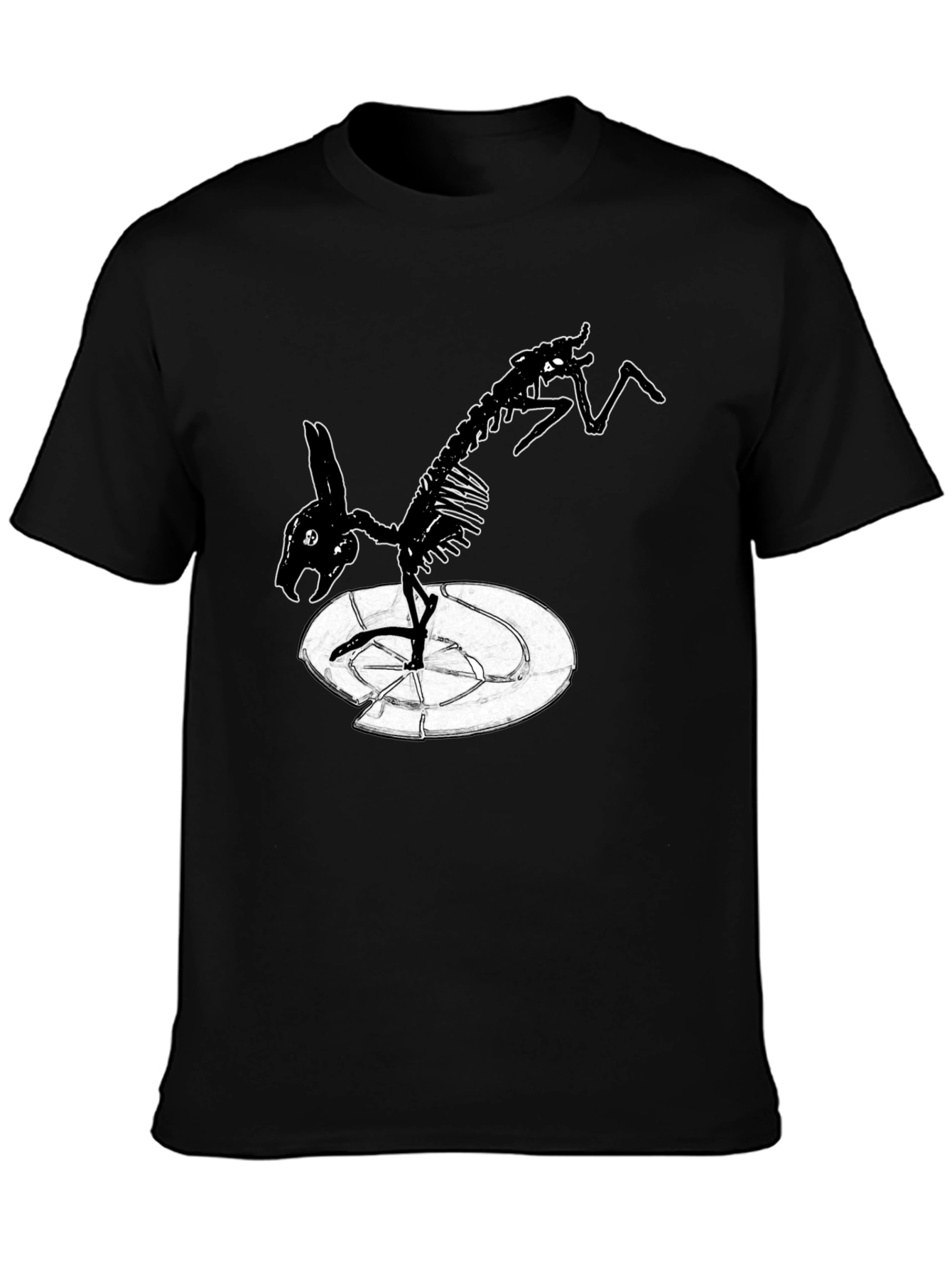 Skeleton Rabbit T-Shirt - Edgy Graphic Tee