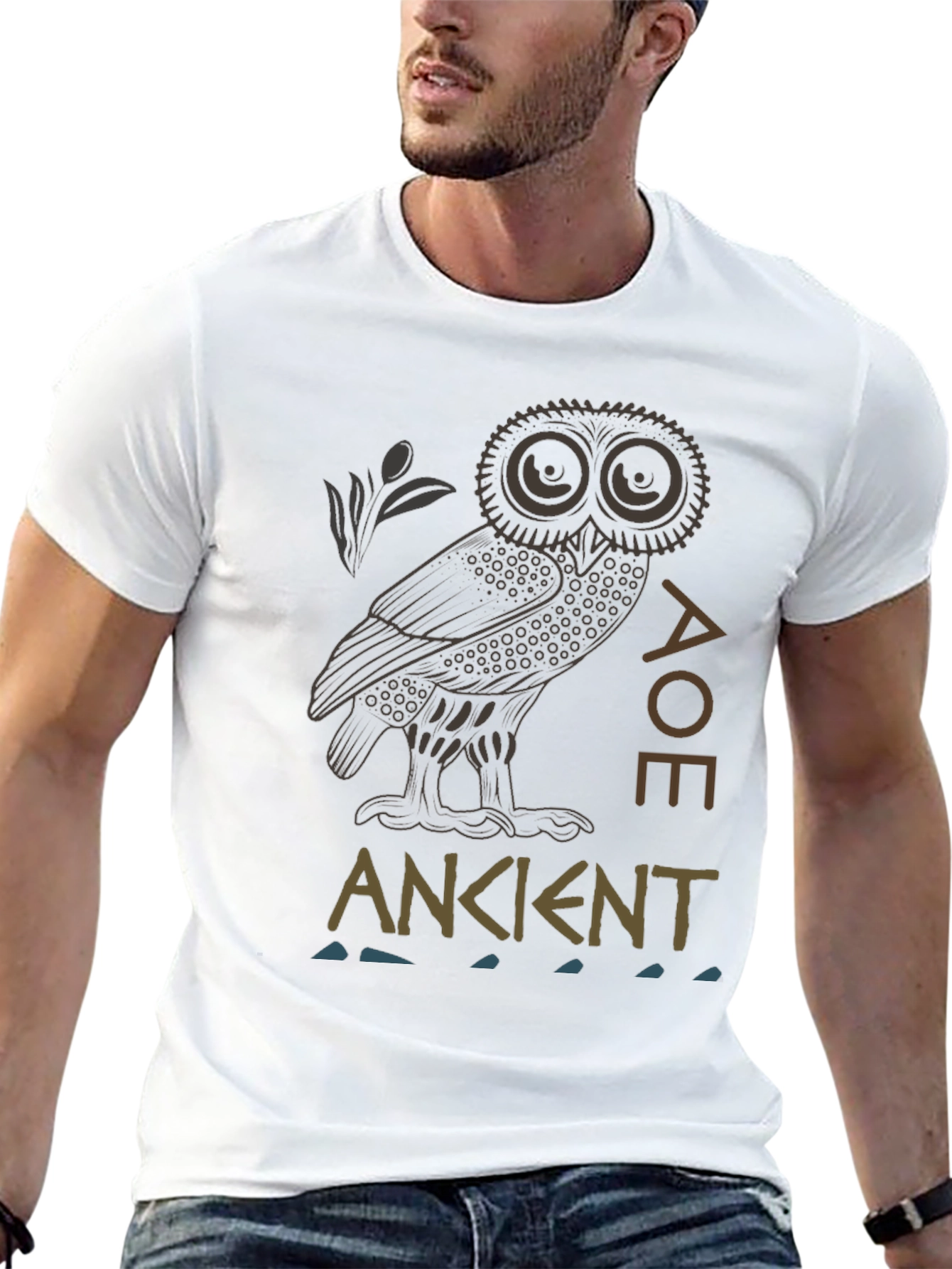 Ancient Wisdom Owl Graphic Tee