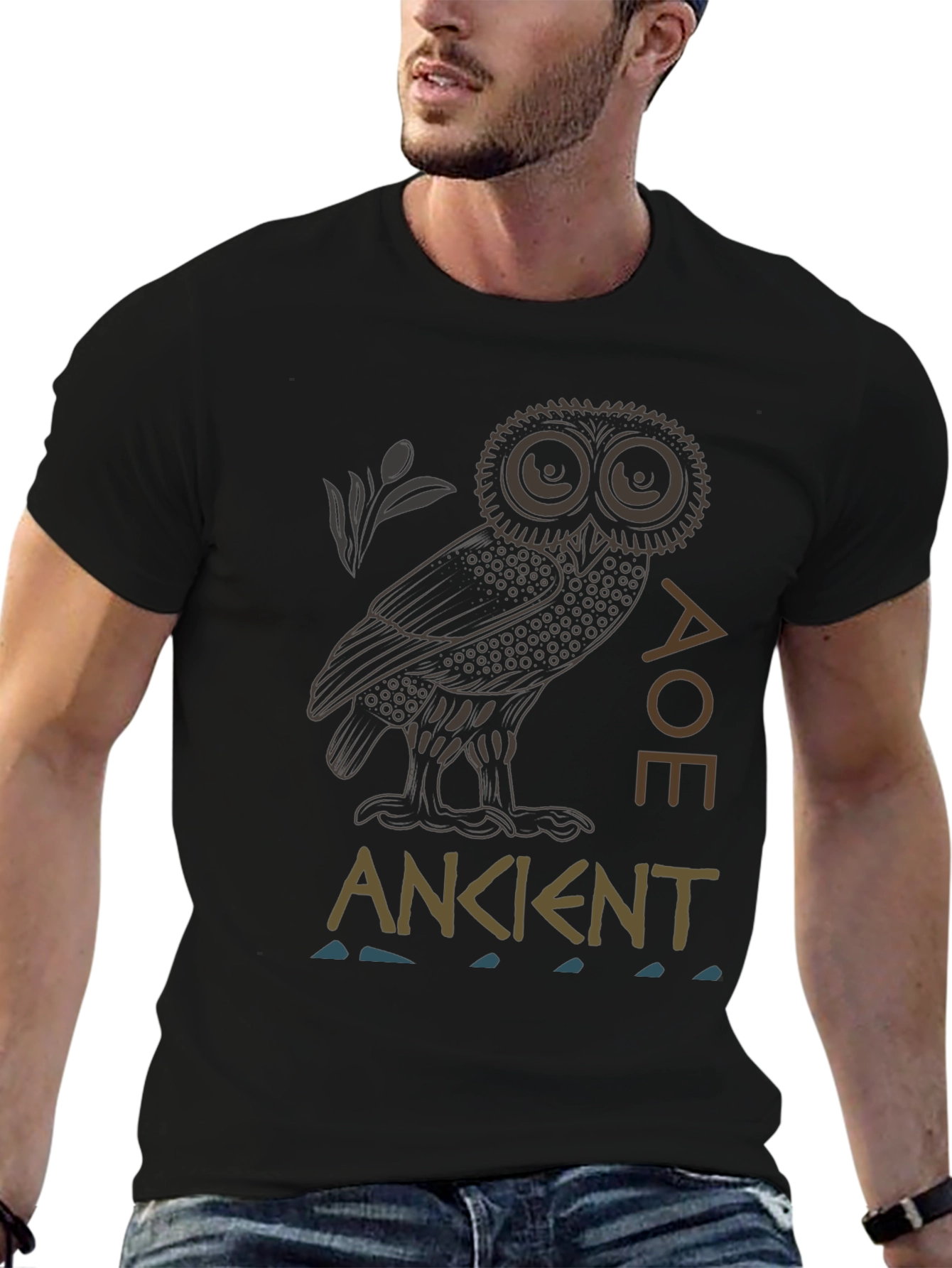 Ancient Wisdom Owl Graphic Tee
