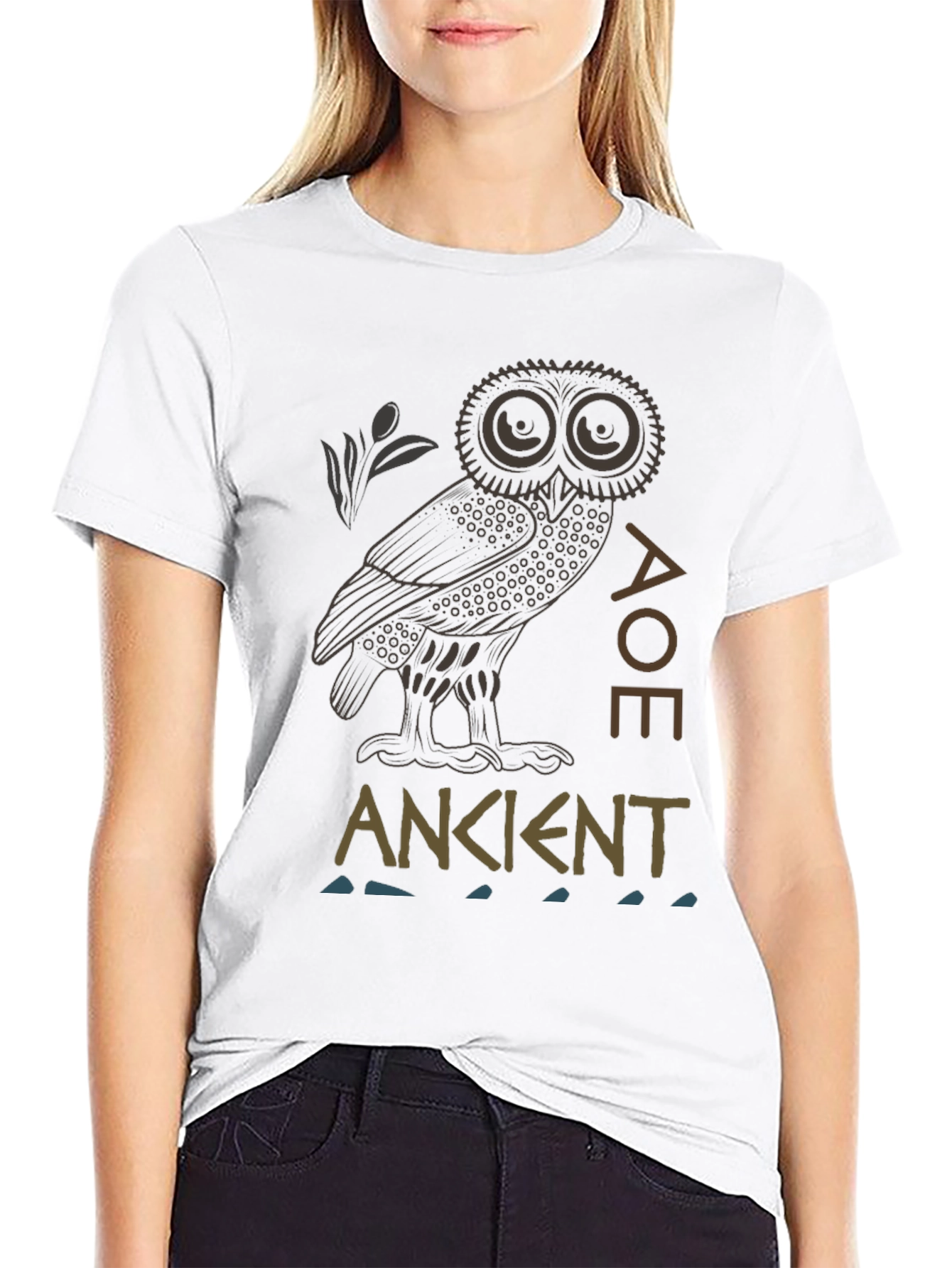 Ancient Wisdom Owl Graphic Tee