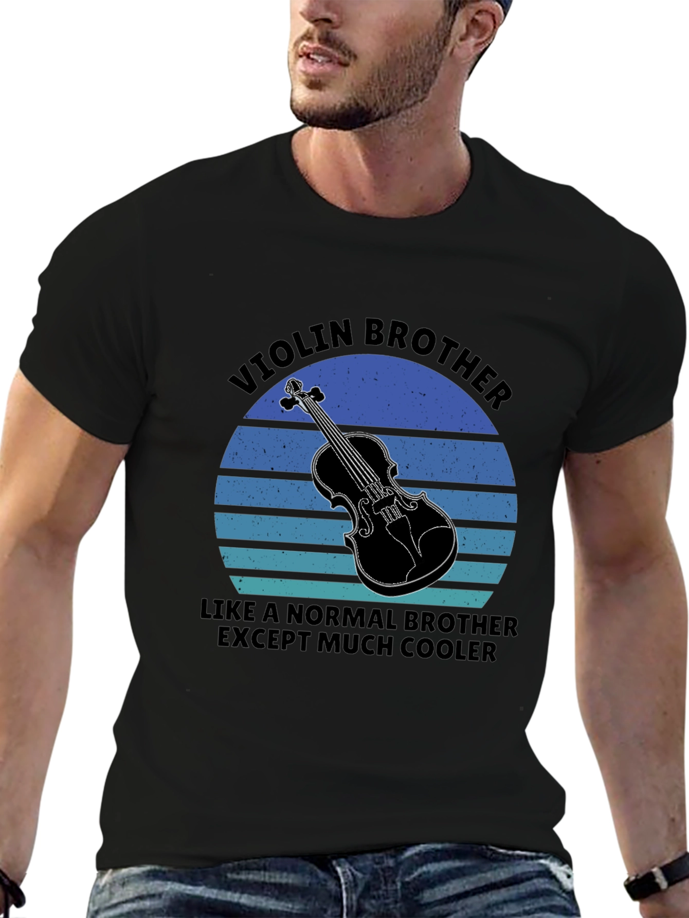 Violin Brother Graphic Tee - Cool Musician T-Shirt