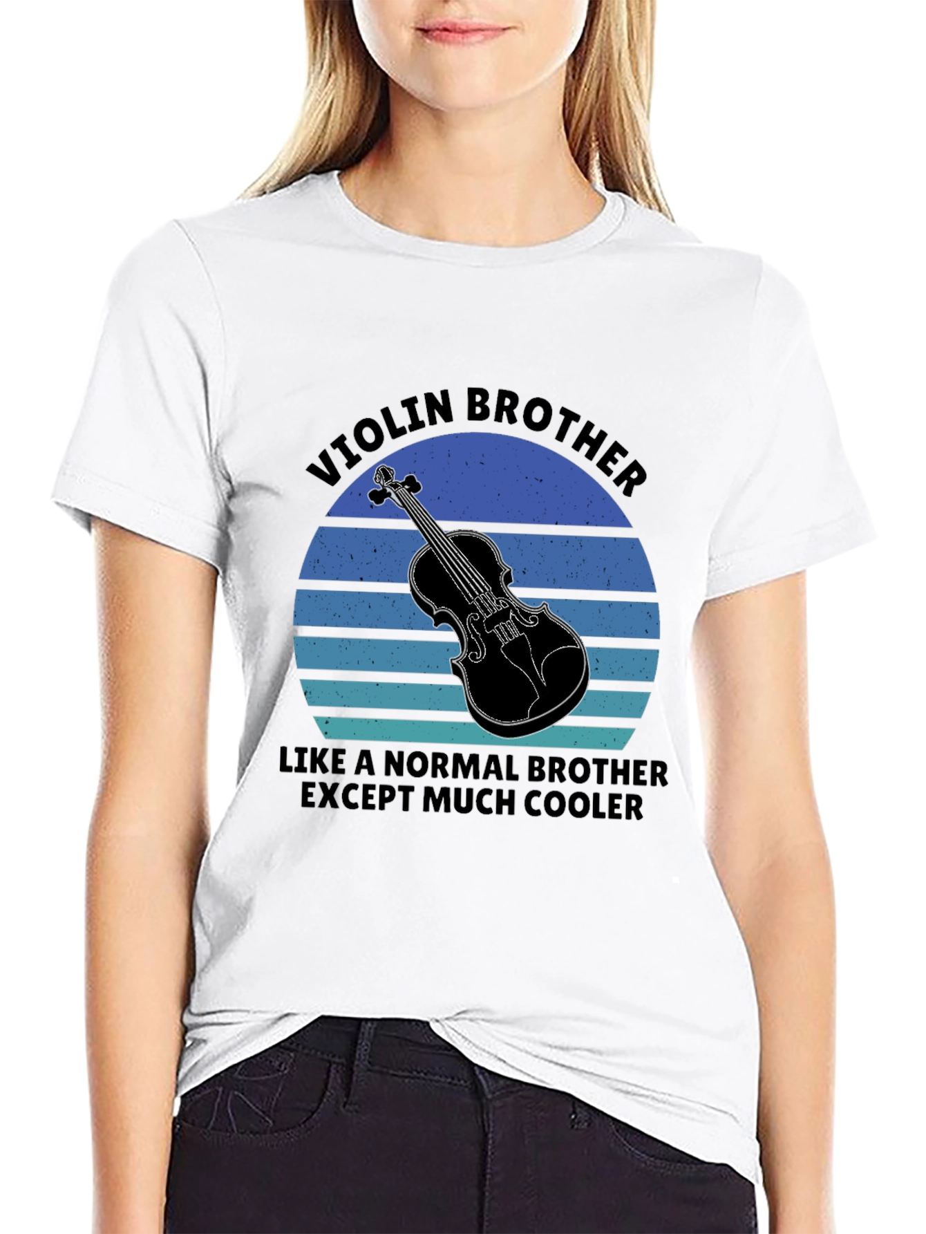 Violin Brother Graphic Tee - Cool Musician T-Shirt