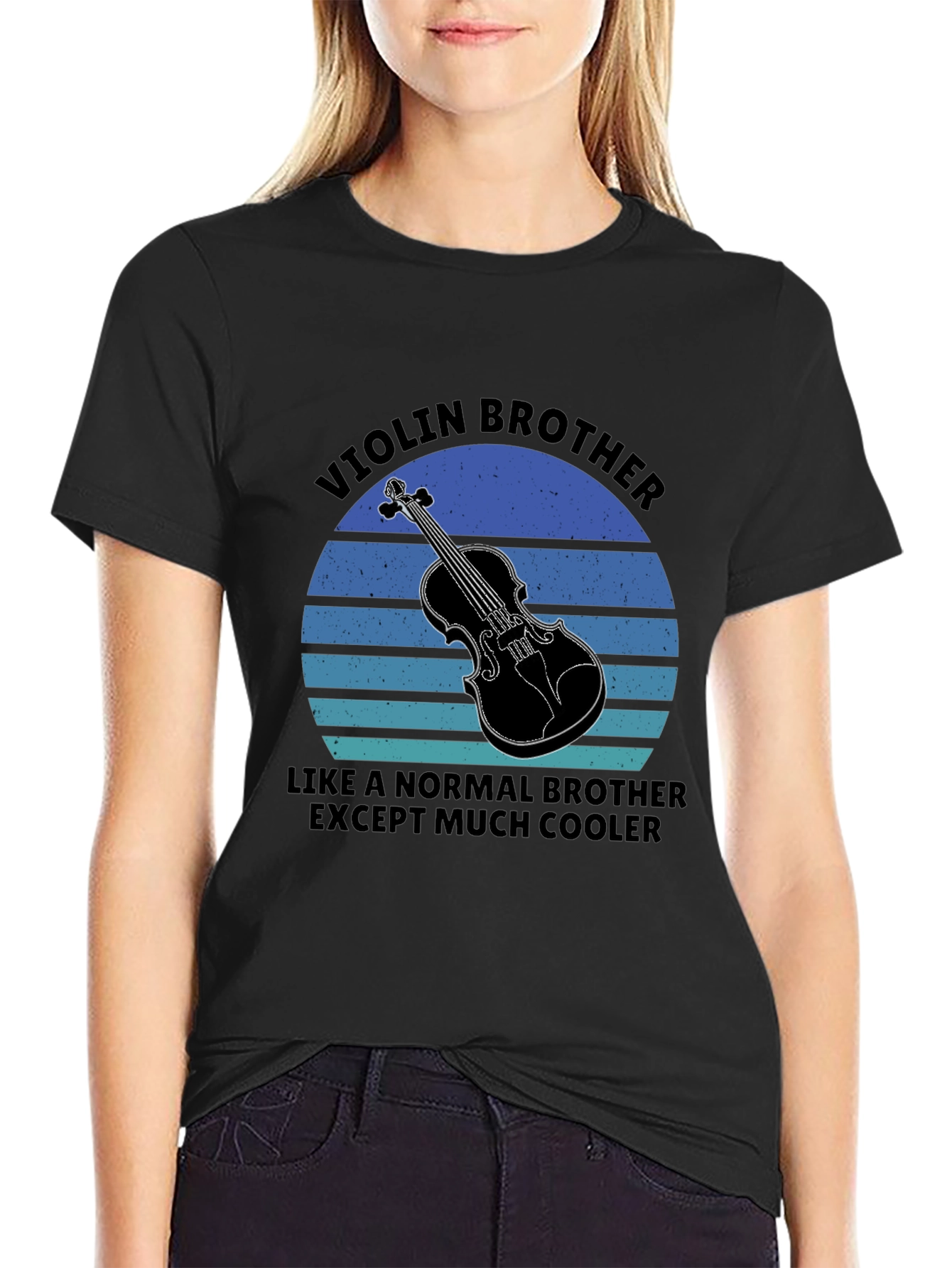 Violin Brother Graphic Tee - Cool Musician T-Shirt