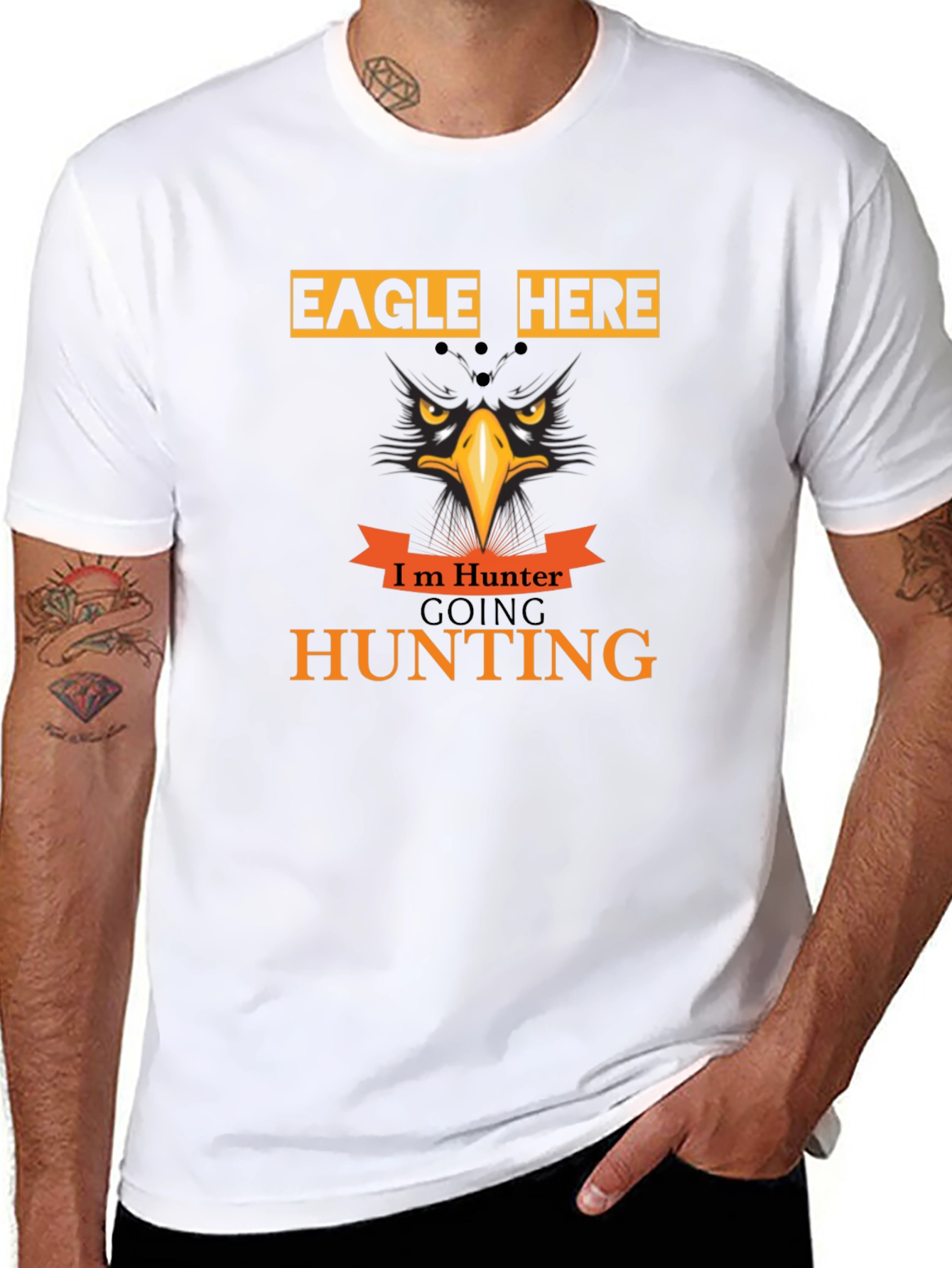 Eagle Hunter Graphic T-Shirt - Hunting Theme