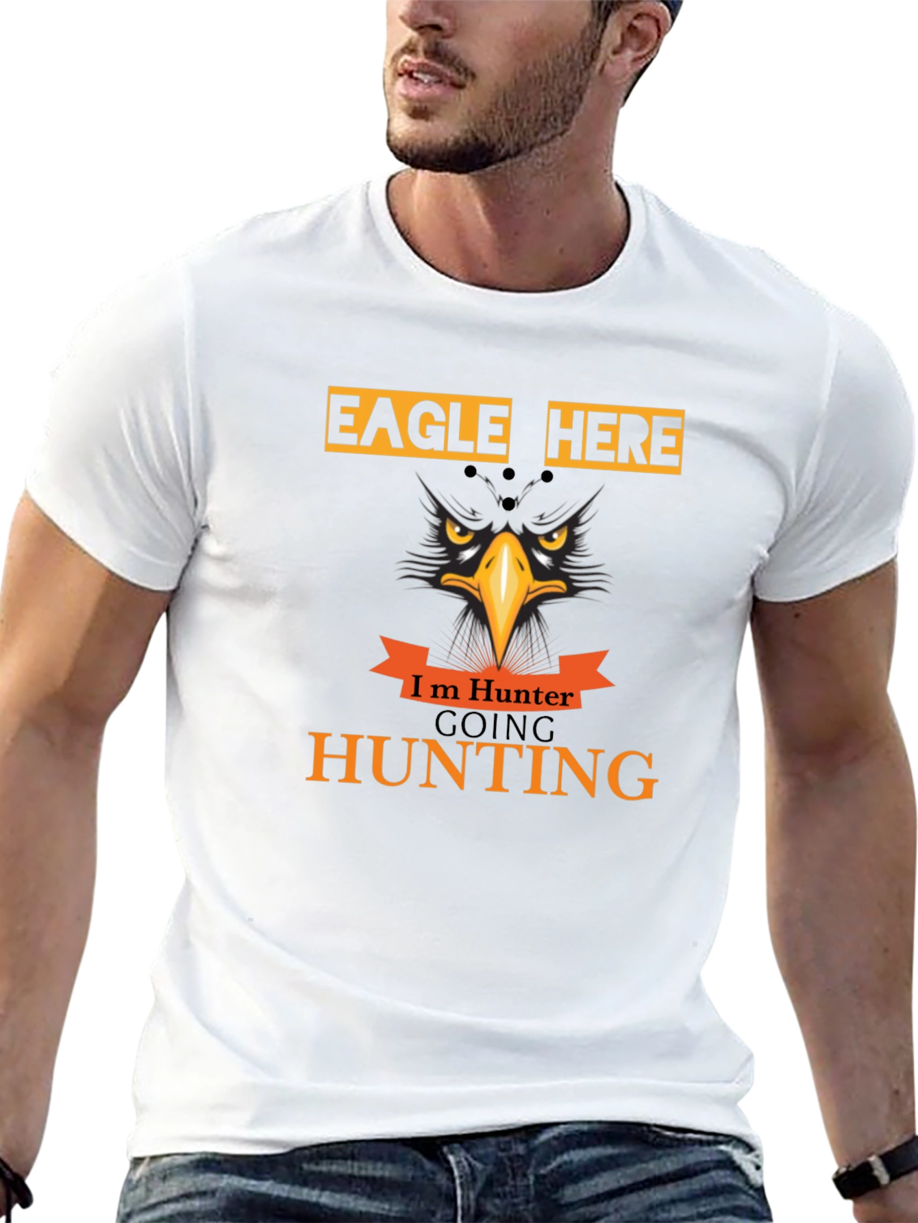Eagle Hunter Graphic T-Shirt - Hunting Theme