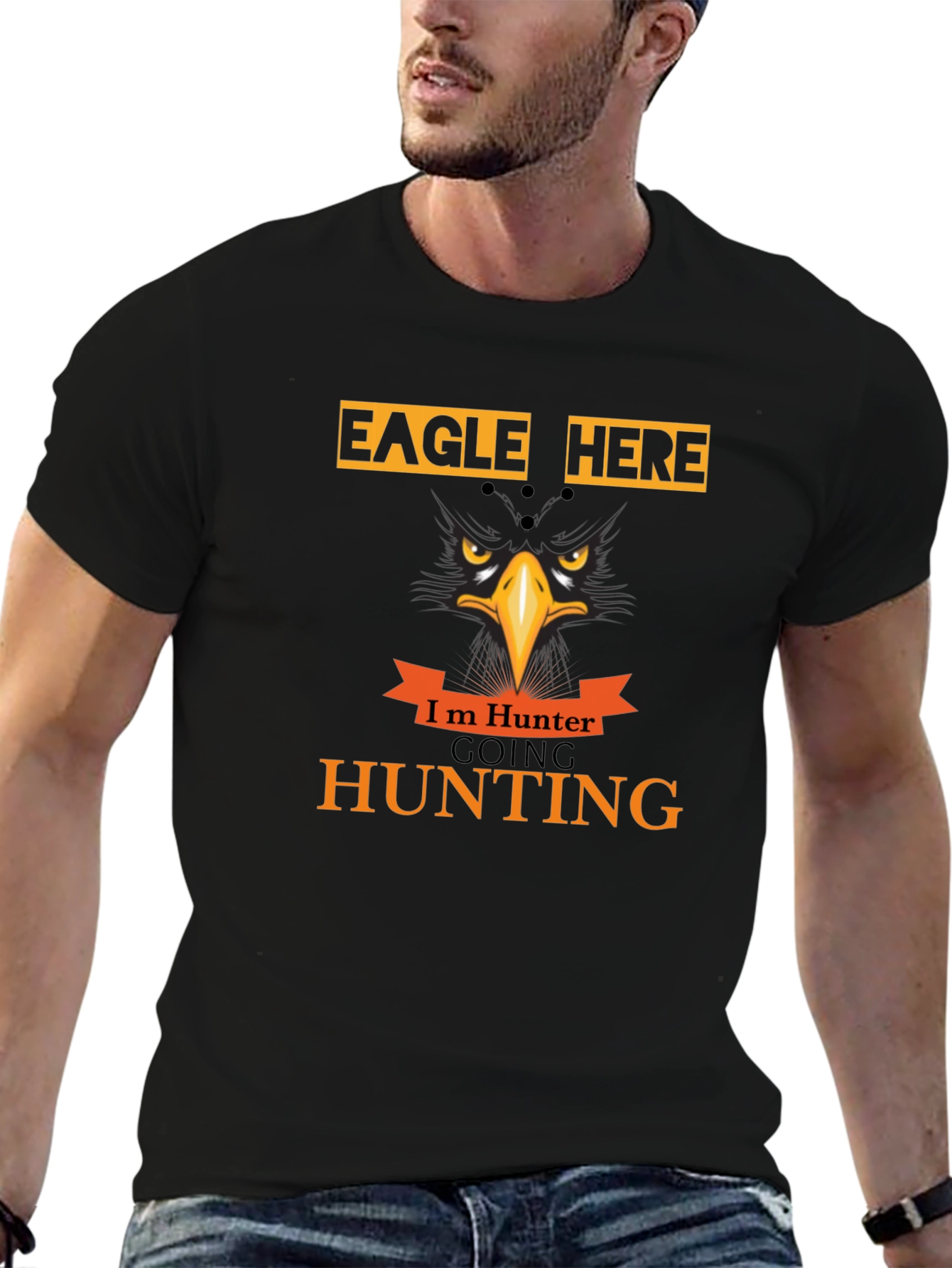 Eagle Hunter Graphic T-Shirt - Hunting Theme