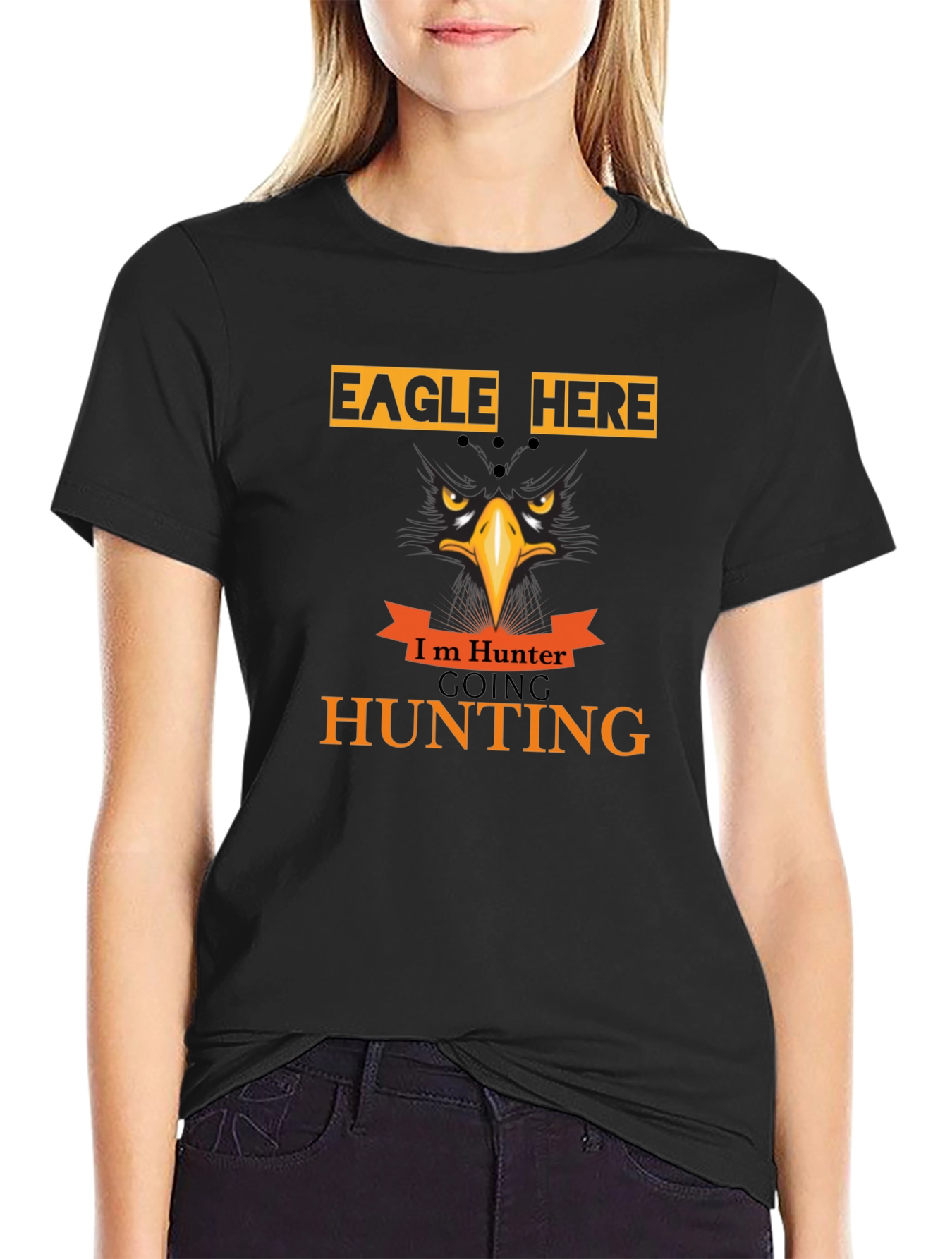 Eagle Hunter Graphic T-Shirt - Hunting Theme