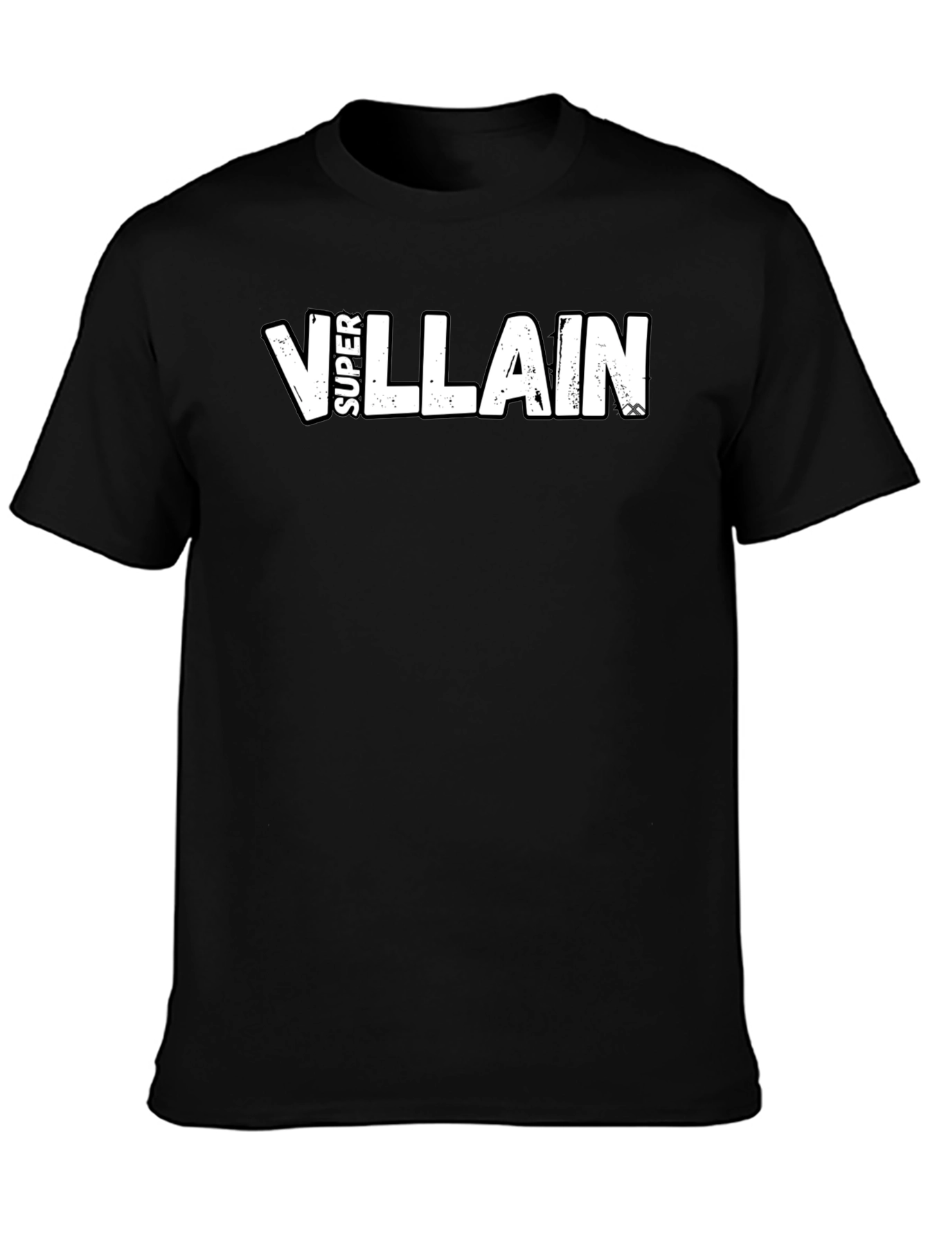 Super Villain Graphic Tee - Black Cotton Blend