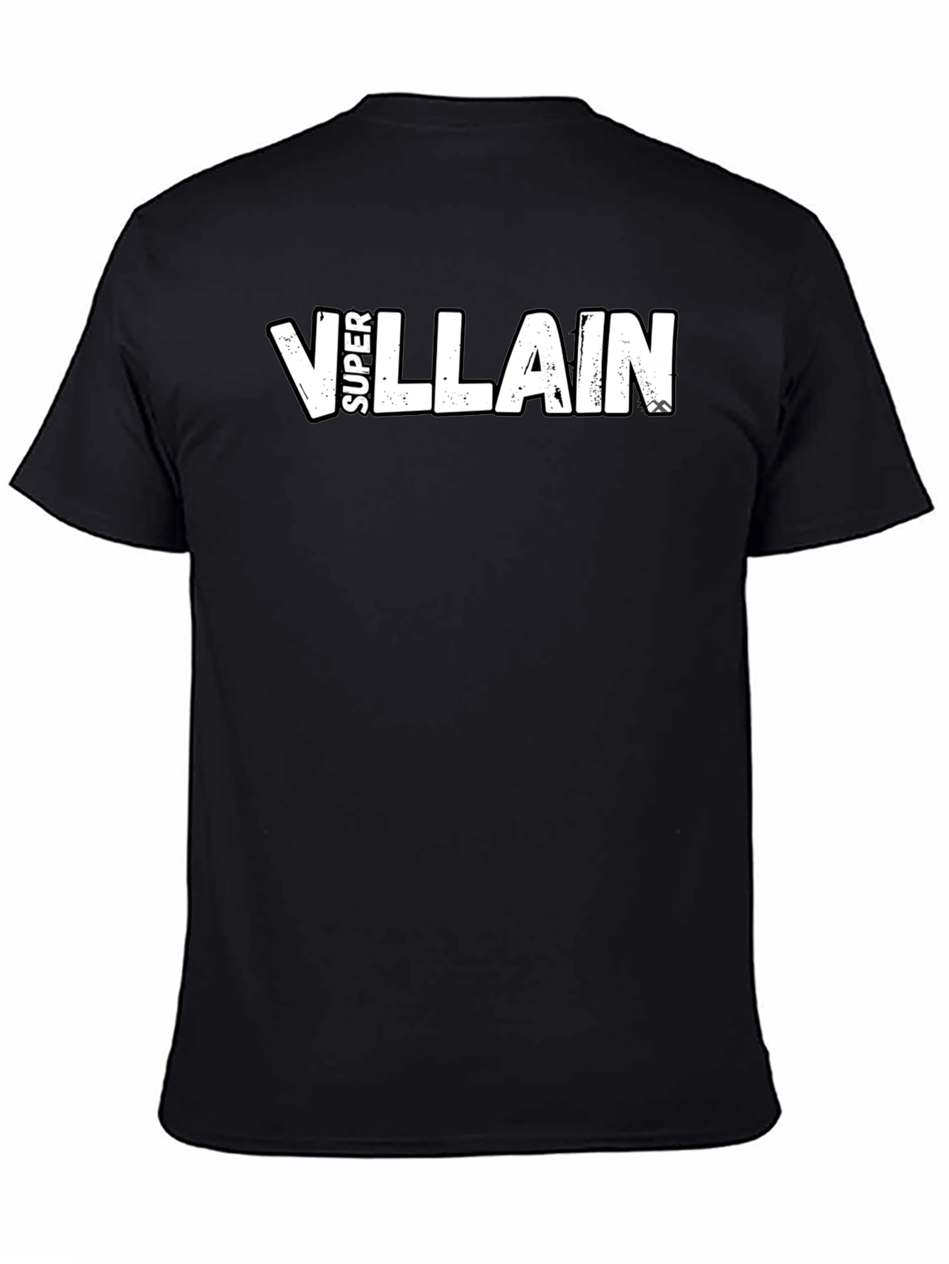 Super Villain Graphic Tee - Black Cotton Blend