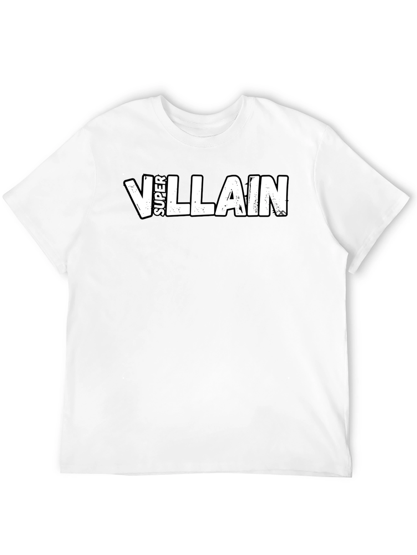 Super Villain Graphic Tee - Black Cotton Blend