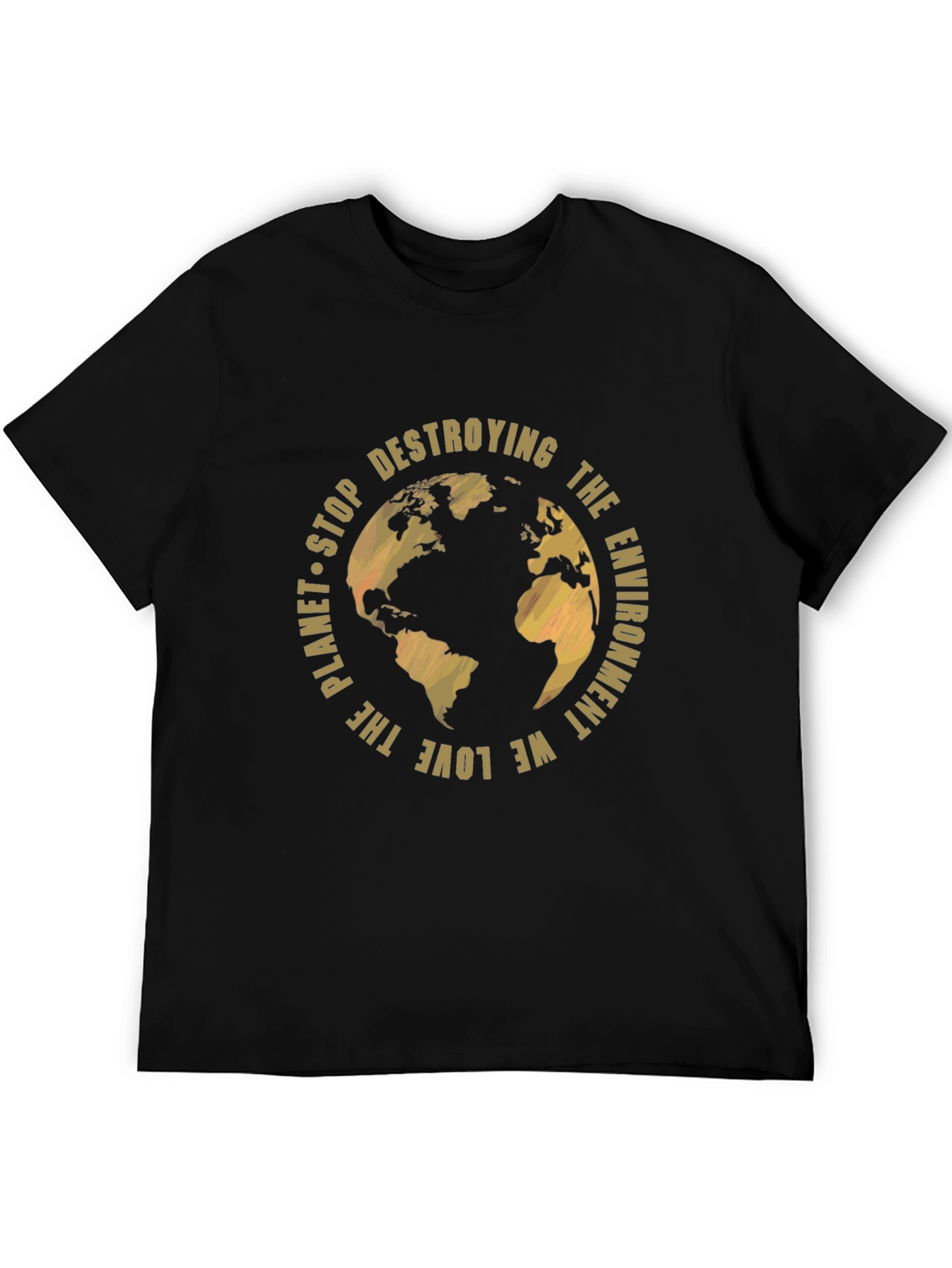 Eco-Friendly Planet T-Shirt - Stop Destroying