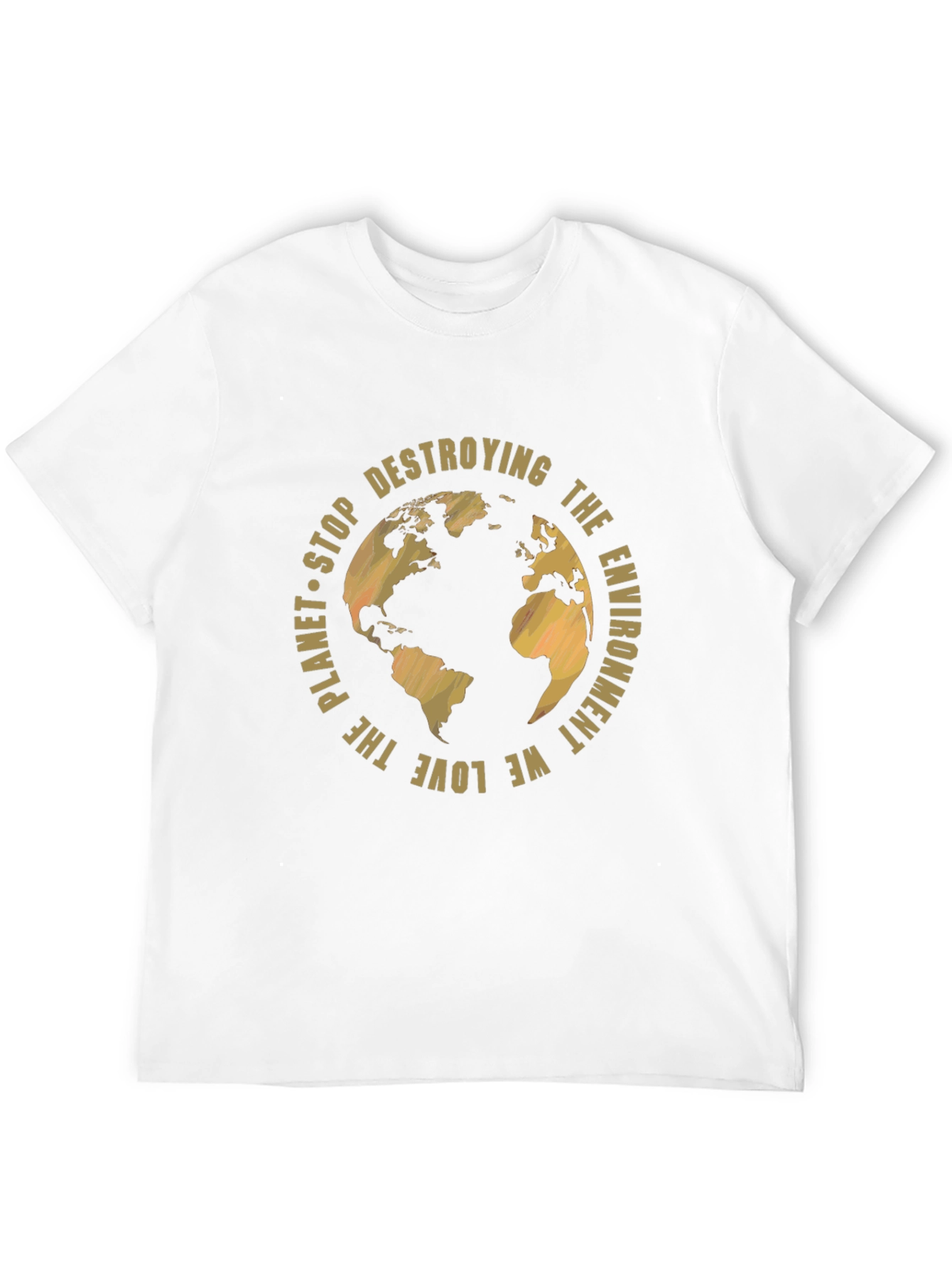 Eco-Friendly Planet T-Shirt - Stop Destroying