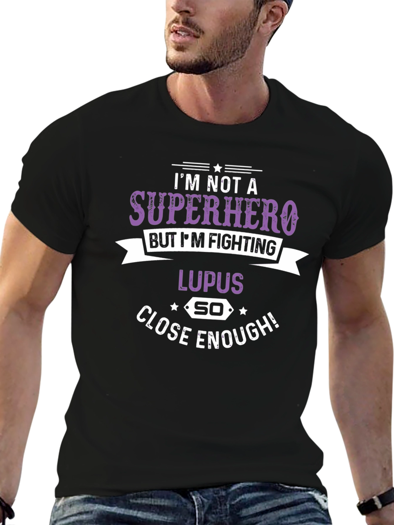 Lupus Fighter T-Shirt: Superhero Close Enough!