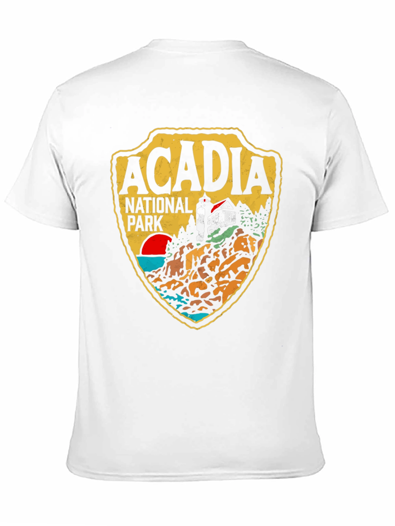 Acadia National Park Graphic Tee - Black Cotton