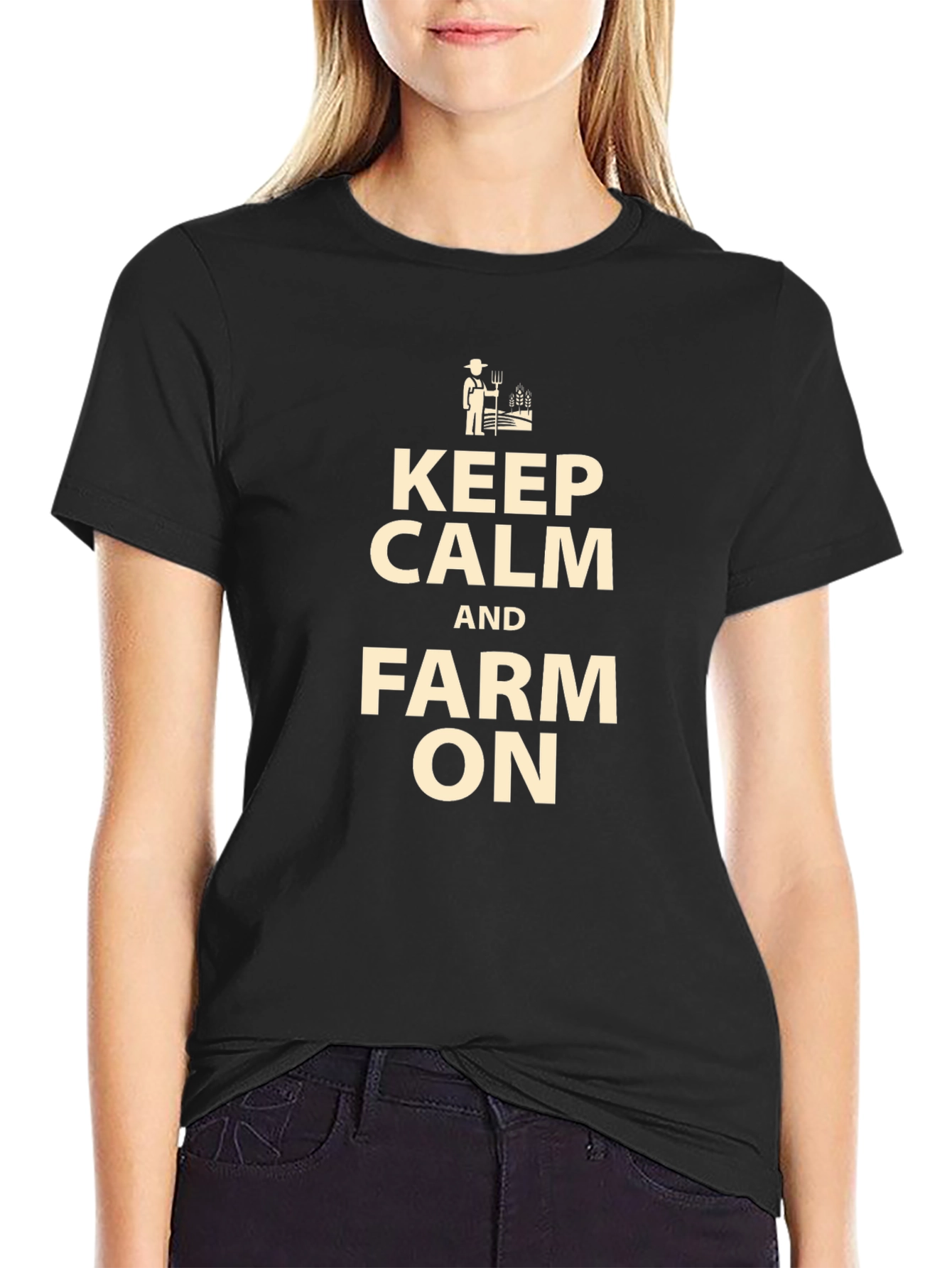Keep Calm and Farm On T-Shirt