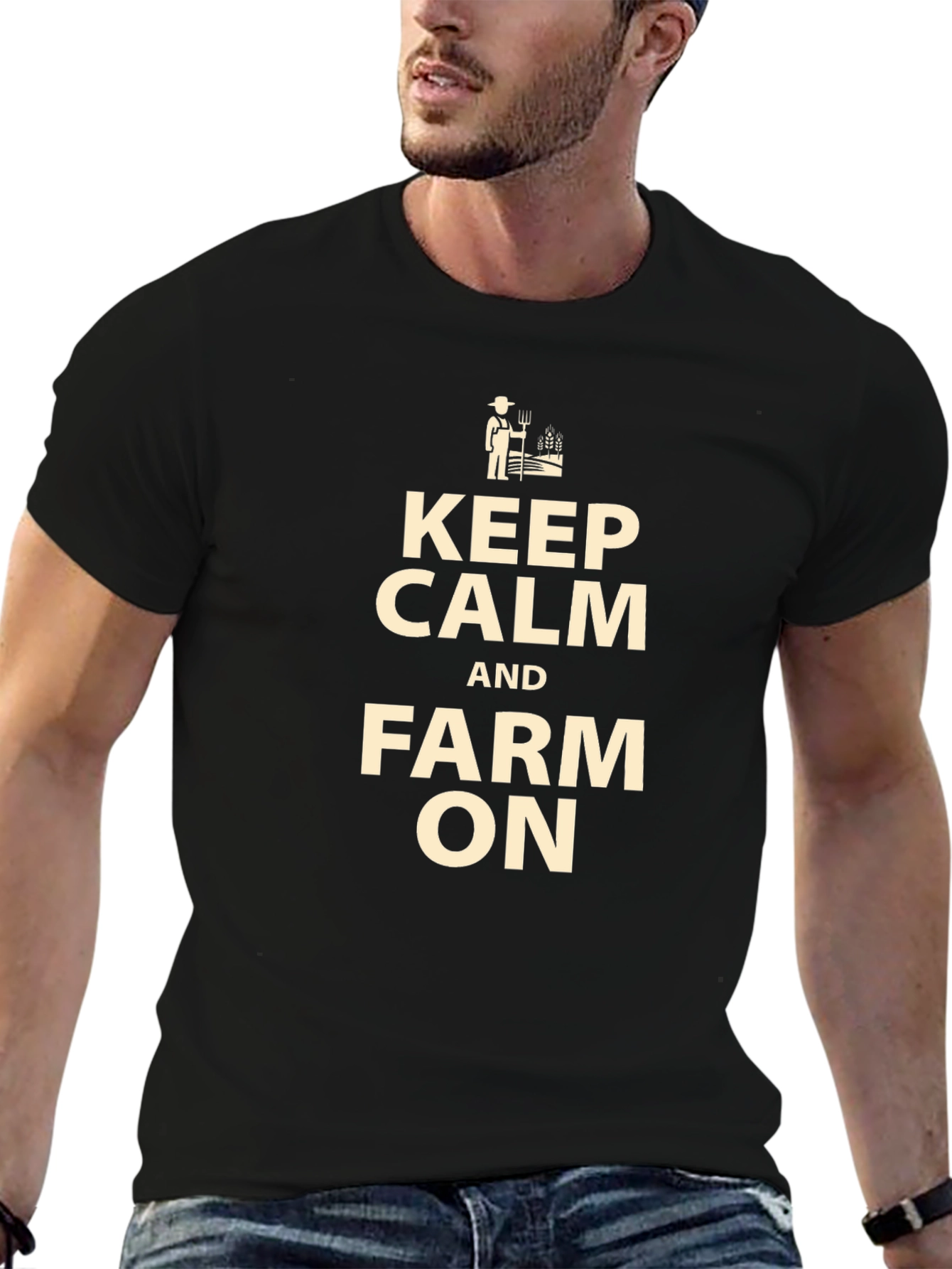 Keep Calm and Farm On T-Shirt