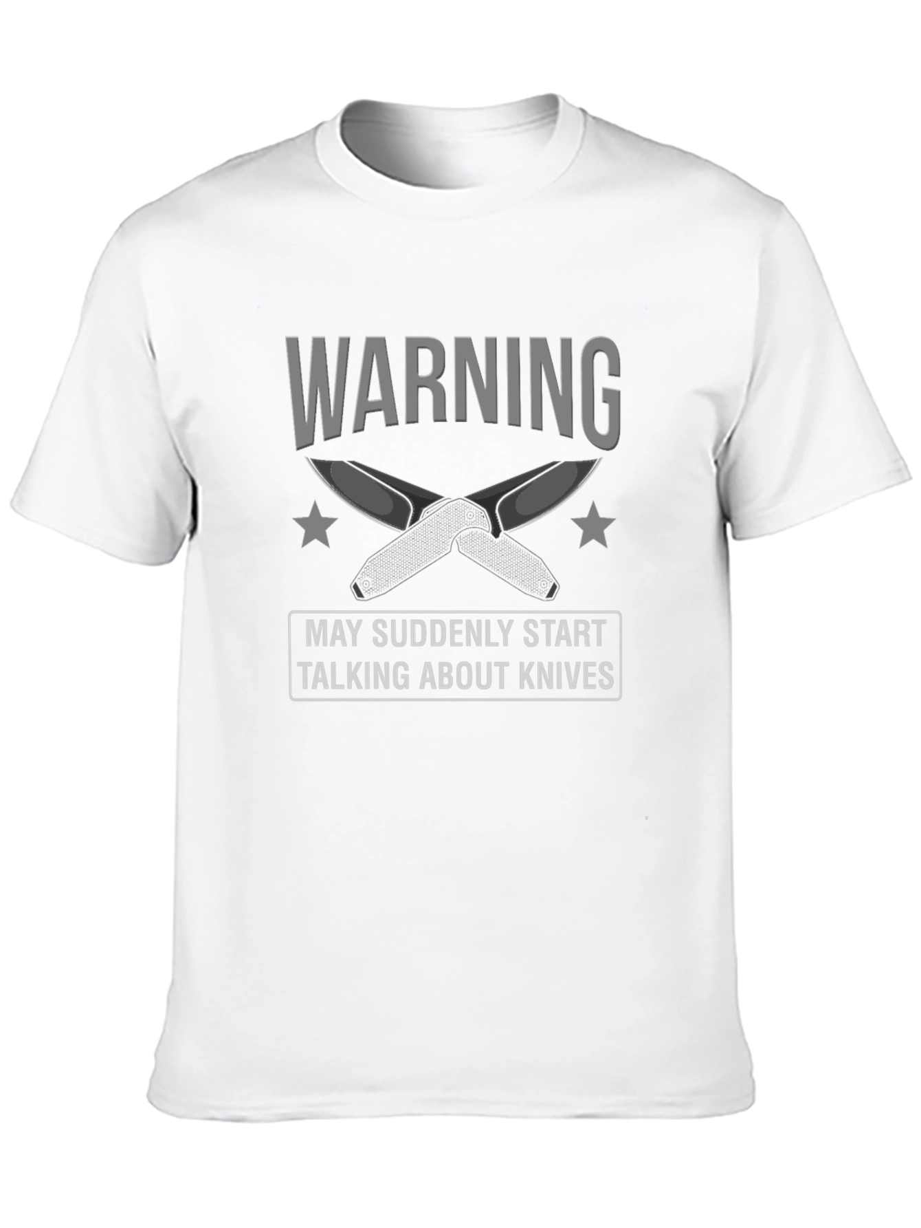 Warning: May Suddenly Start Talking About Knives Graphic Tee