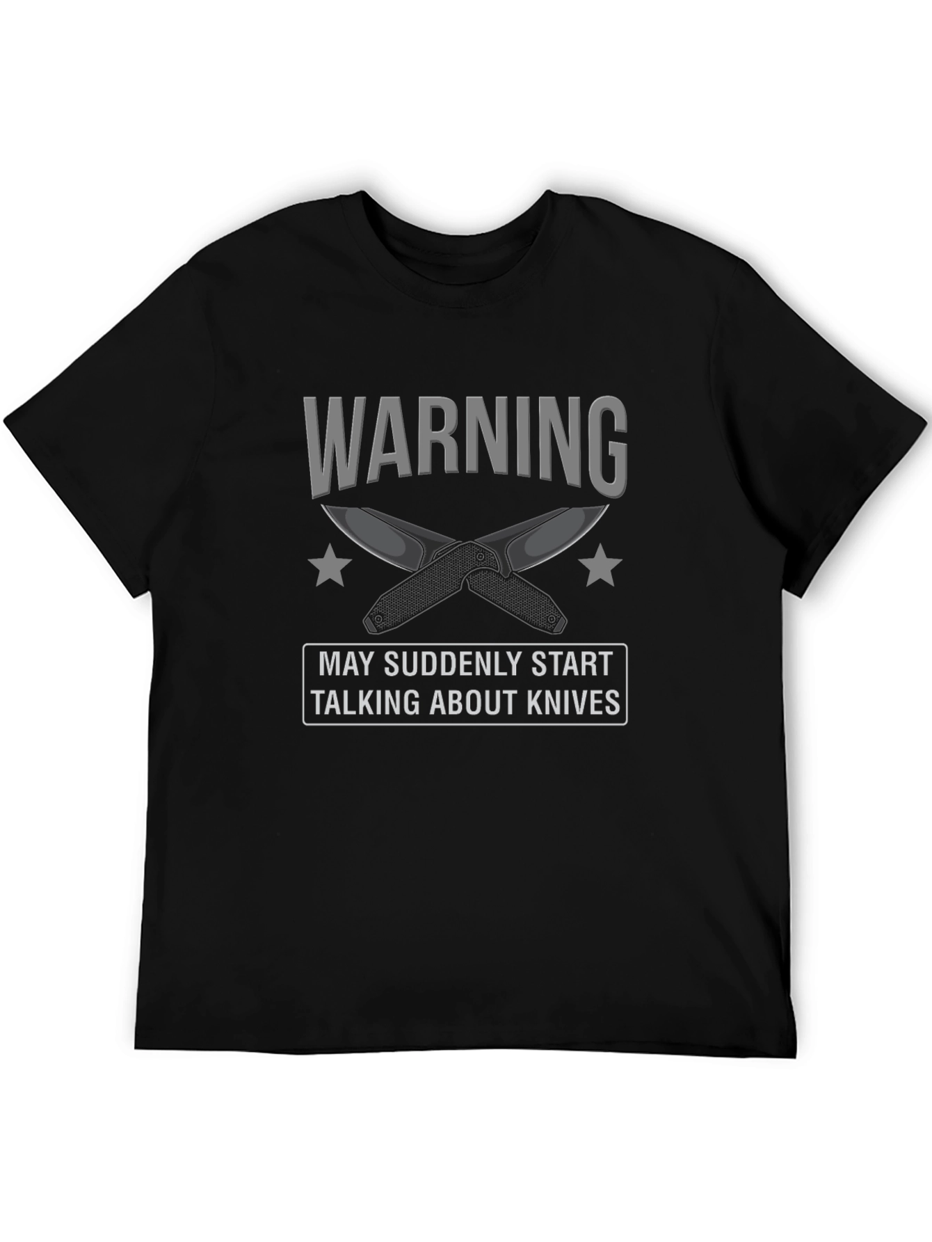 Warning: May Suddenly Start Talking About Knives Graphic Tee