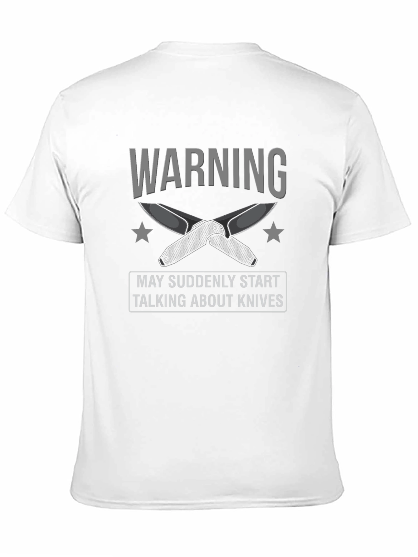 Warning: May Suddenly Start Talking About Knives Graphic Tee