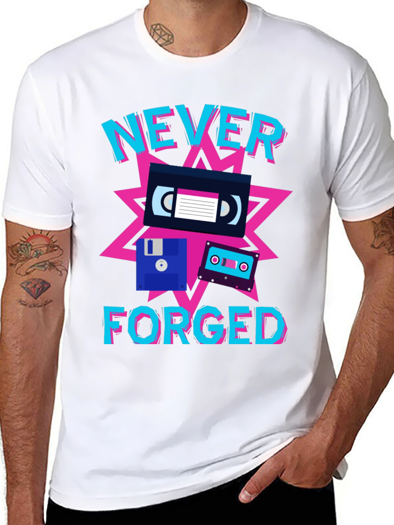 Never Forged Retro T-Shirt