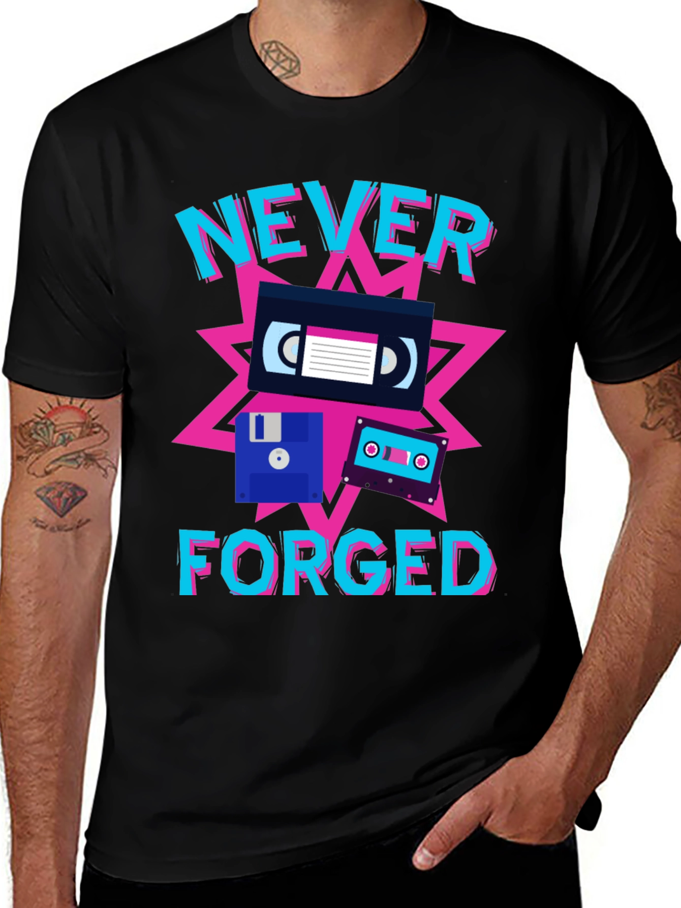 Never Forged Retro T-Shirt
