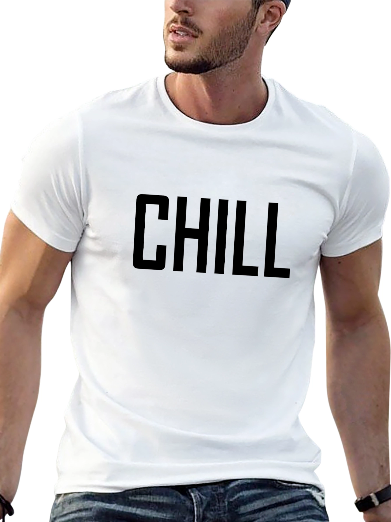 Chill Black T-Shirt - Relaxed & Stylish